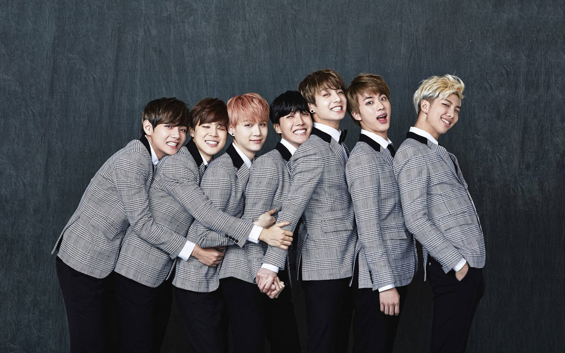 BTS ग्रुप फोटो साइड प्रोफाइल वॉलपेपर