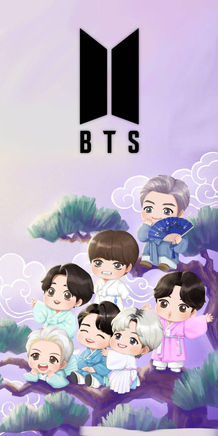 टिनी टैन BTS पेड़ की चोटी पर वॉलपेपर
