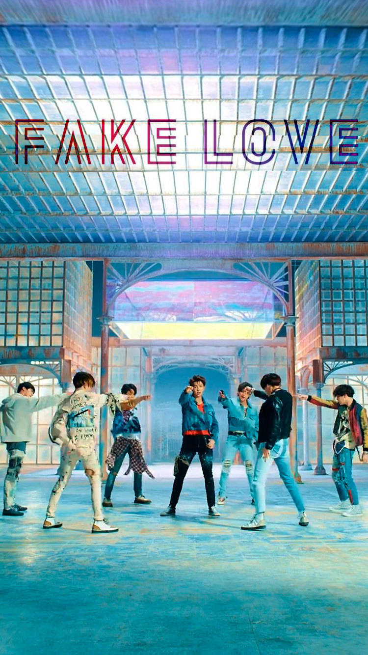 BTS फेक लव ग्रुप वॉलपेपर