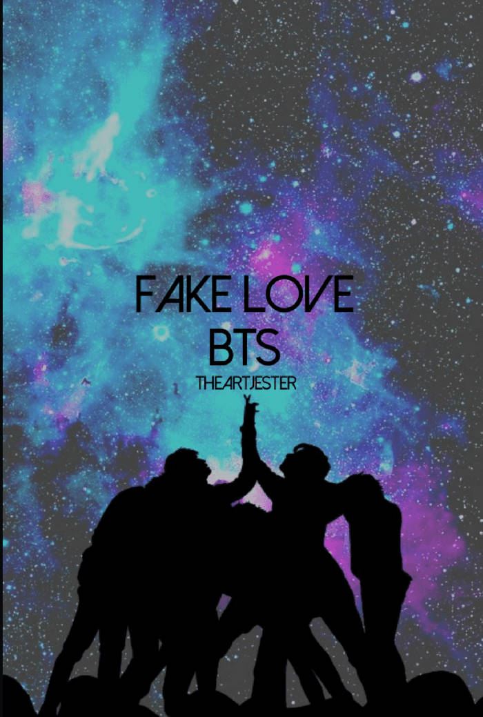 BTS गैलेक्सी फेक लव वॉलपेपर