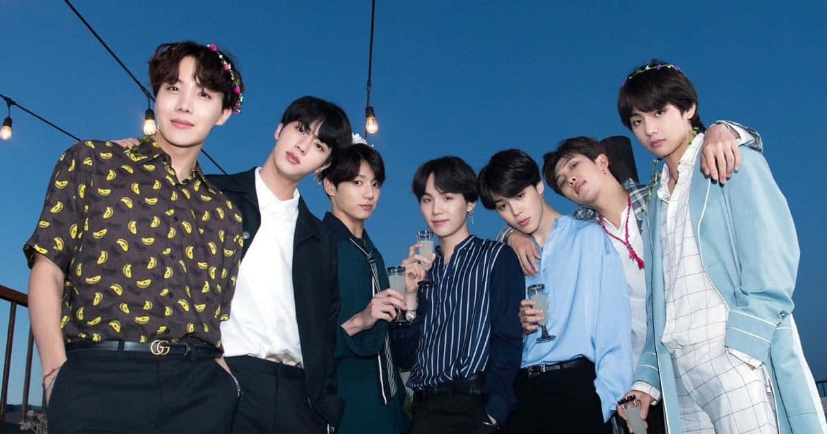 BTS ब्लू नाइट तस्वीर वॉलपेपर