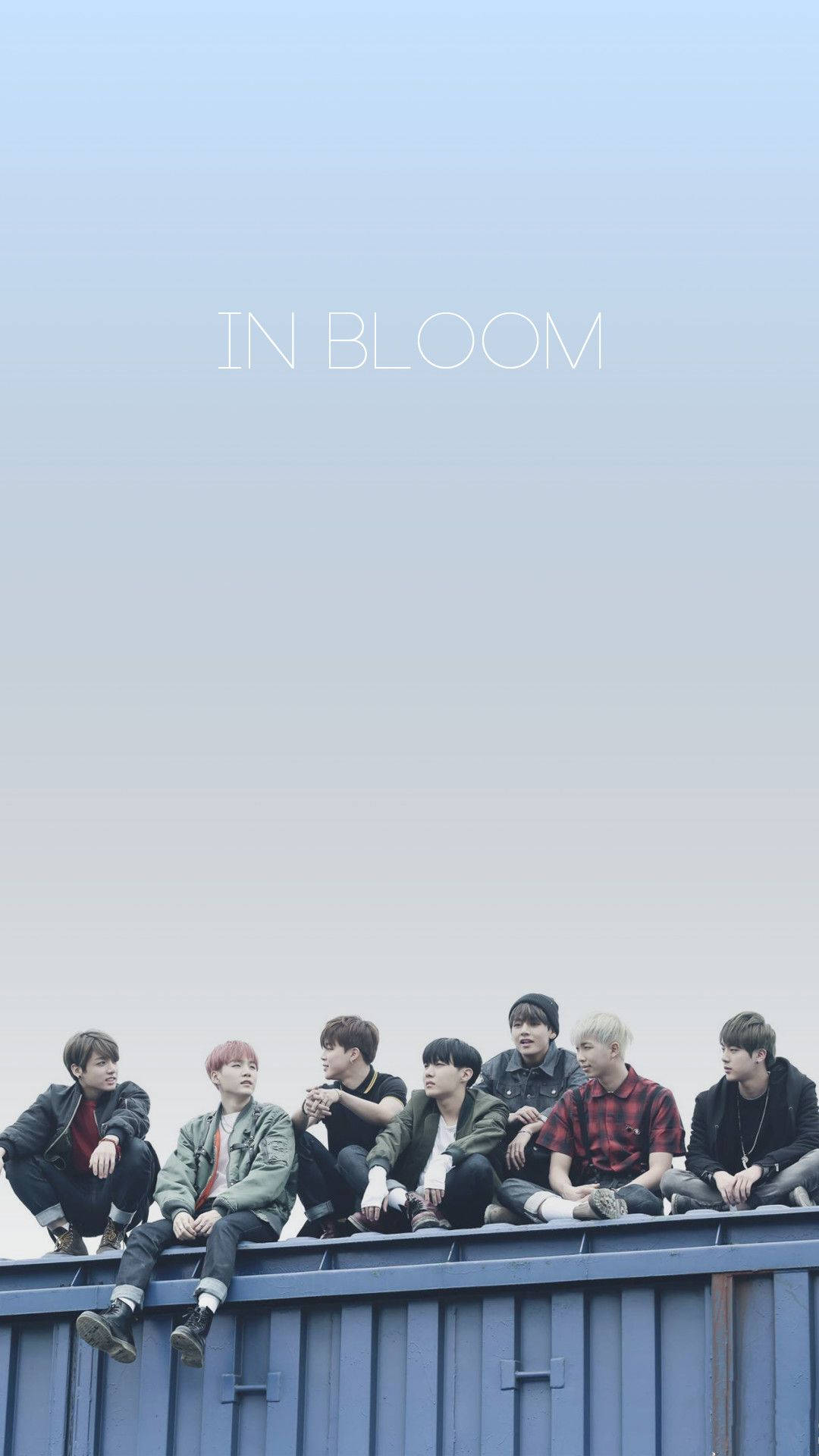 Bts का सौंदर्यपूर्ण इन ब्लूम वॉलपेपर