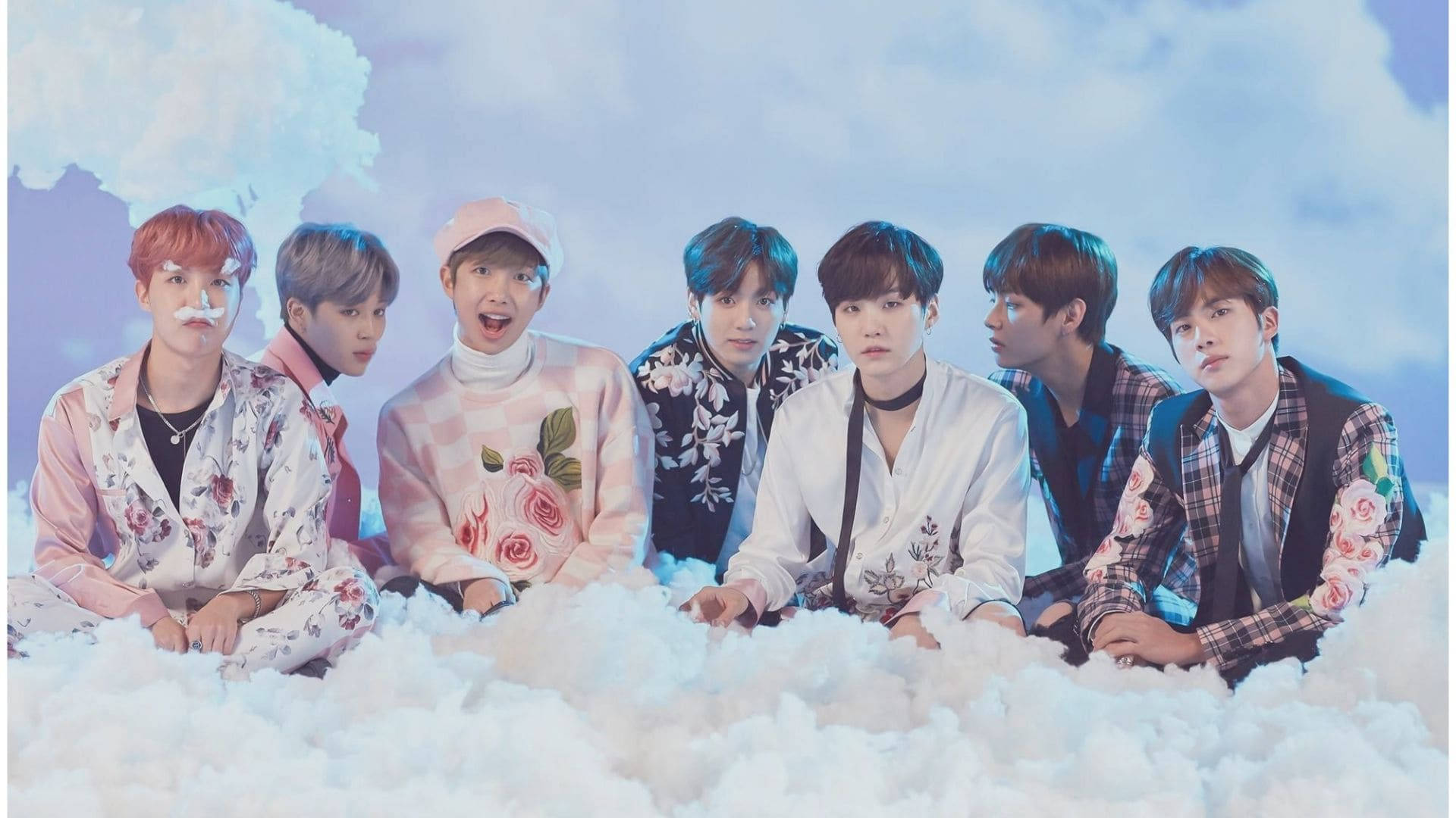 BTS नकली बर्फ डेस्कटॉप वॉलपेपर