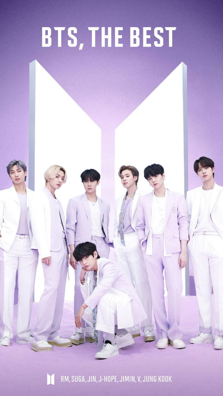 BTS बैंगनी सूट एस्थेटिक वॉलपेपर