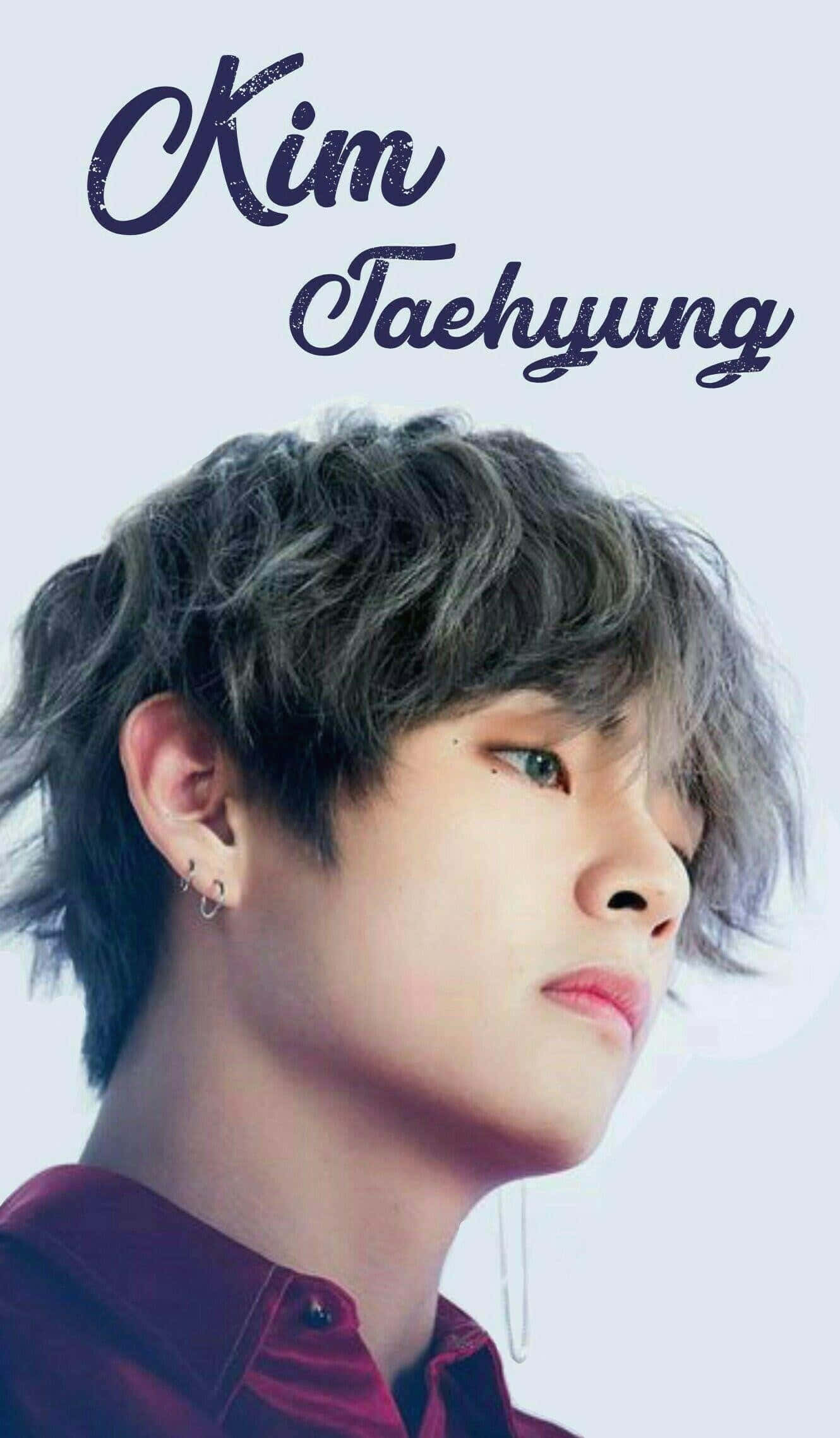 Bts V की शानदार तस्वीर में सितारों जैसी चमक वॉलपेपर
