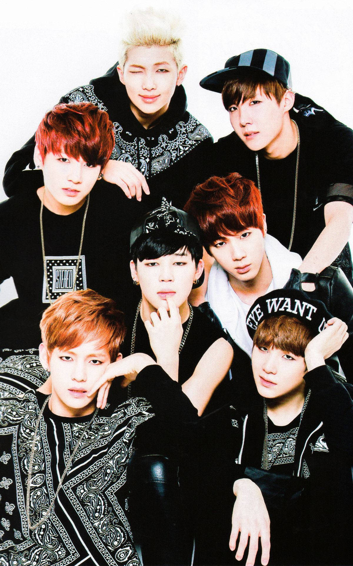 BTS फोन डिस्प्ले शानदार पोस्टर वॉलपेपर