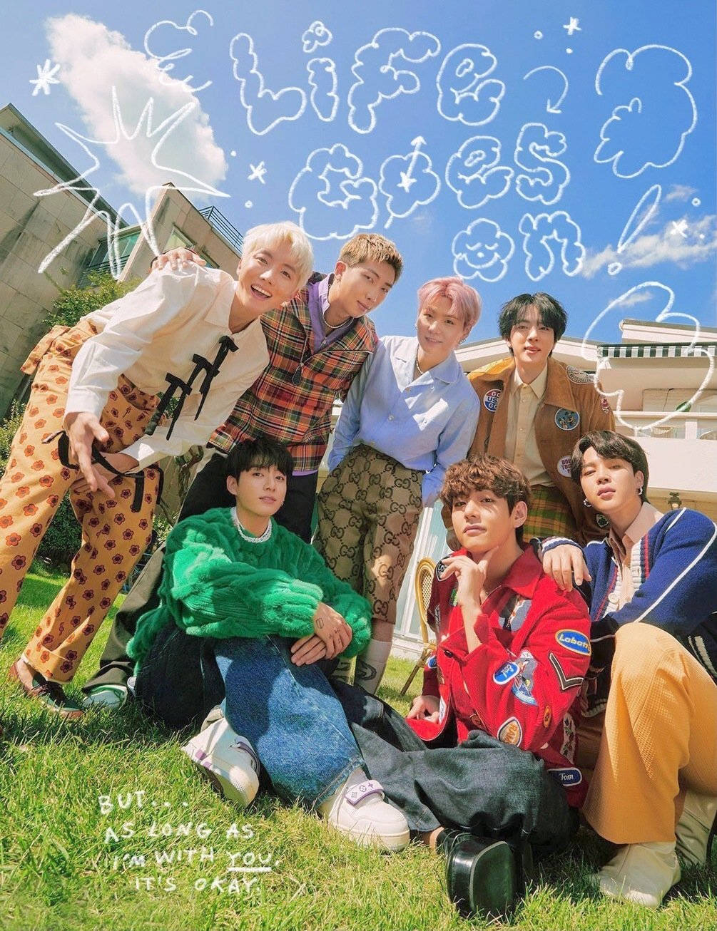 BTS के सदस्य Life Goes On — बीटीएस वॉलपेपर