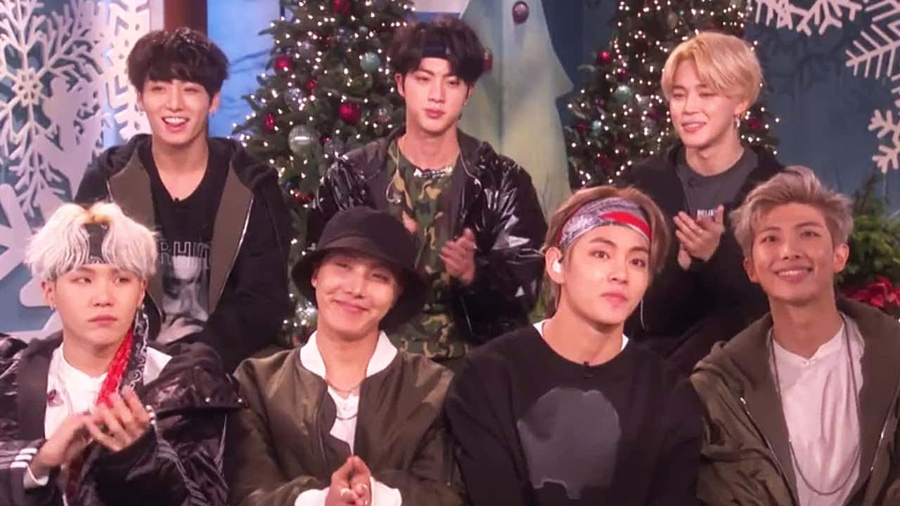 BTS क्रिसमस साक्षात्कार तस्वीर वॉलपेपर