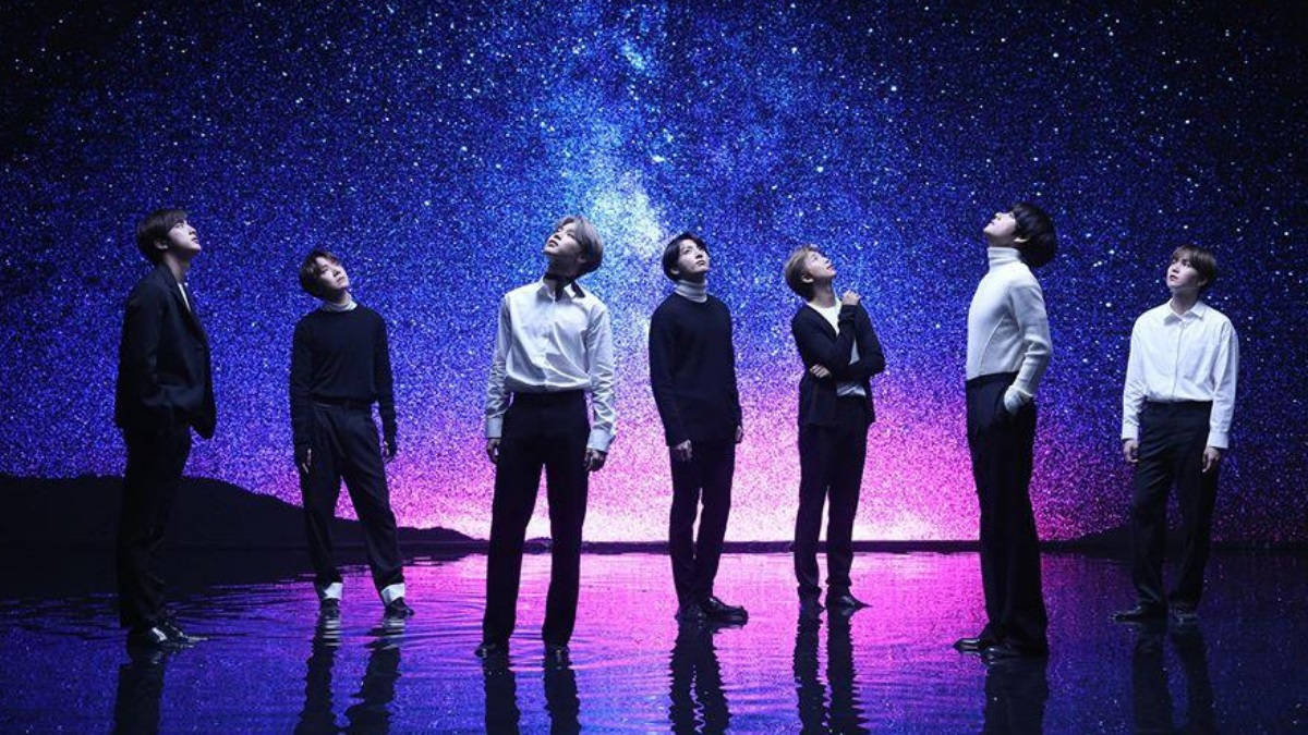 BTS तारों के नीचे डेस्कटॉप वॉलपेपर