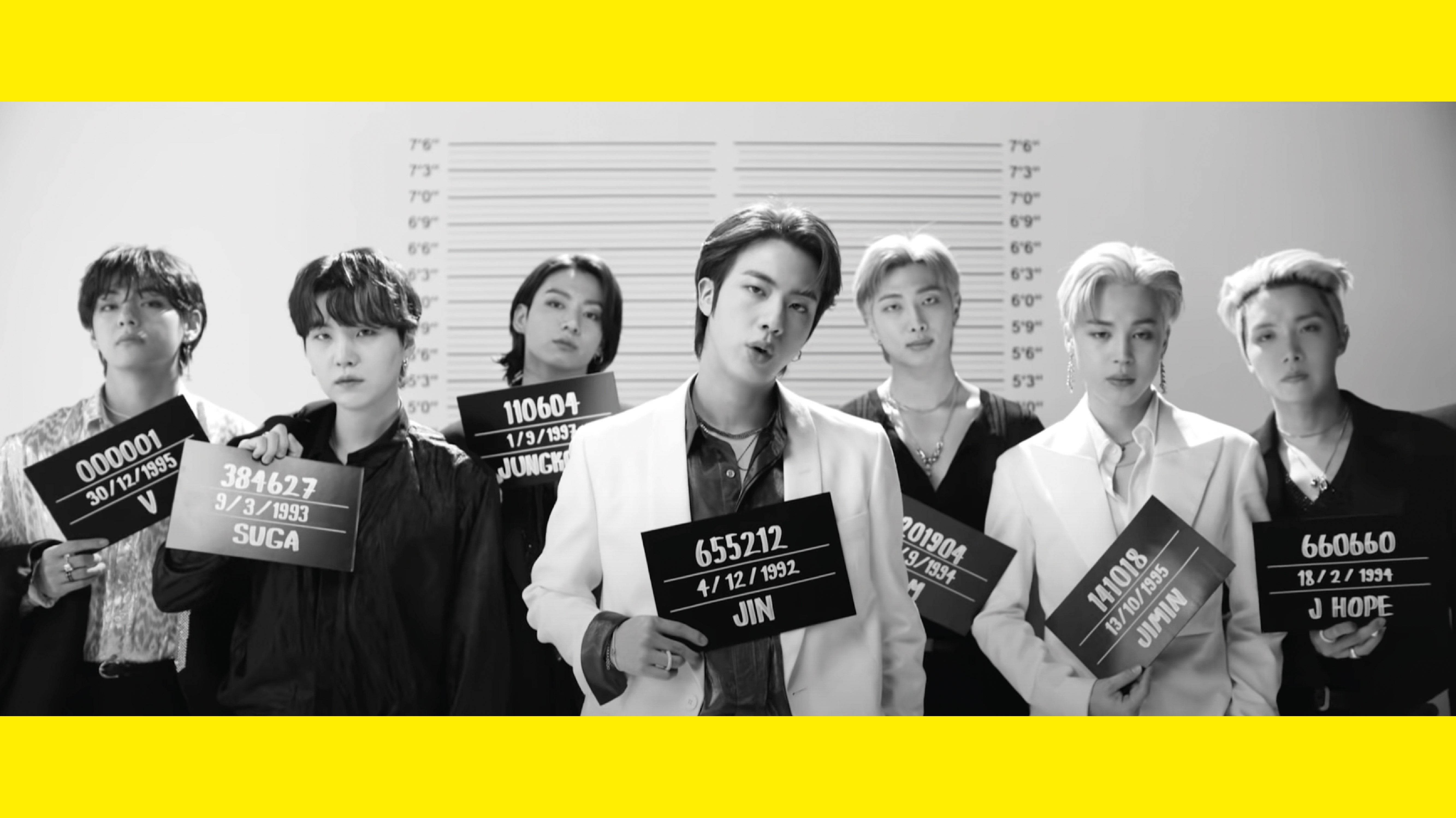 BTS बटर मगशॉट्स डेस्कटॉप वॉलपेपर