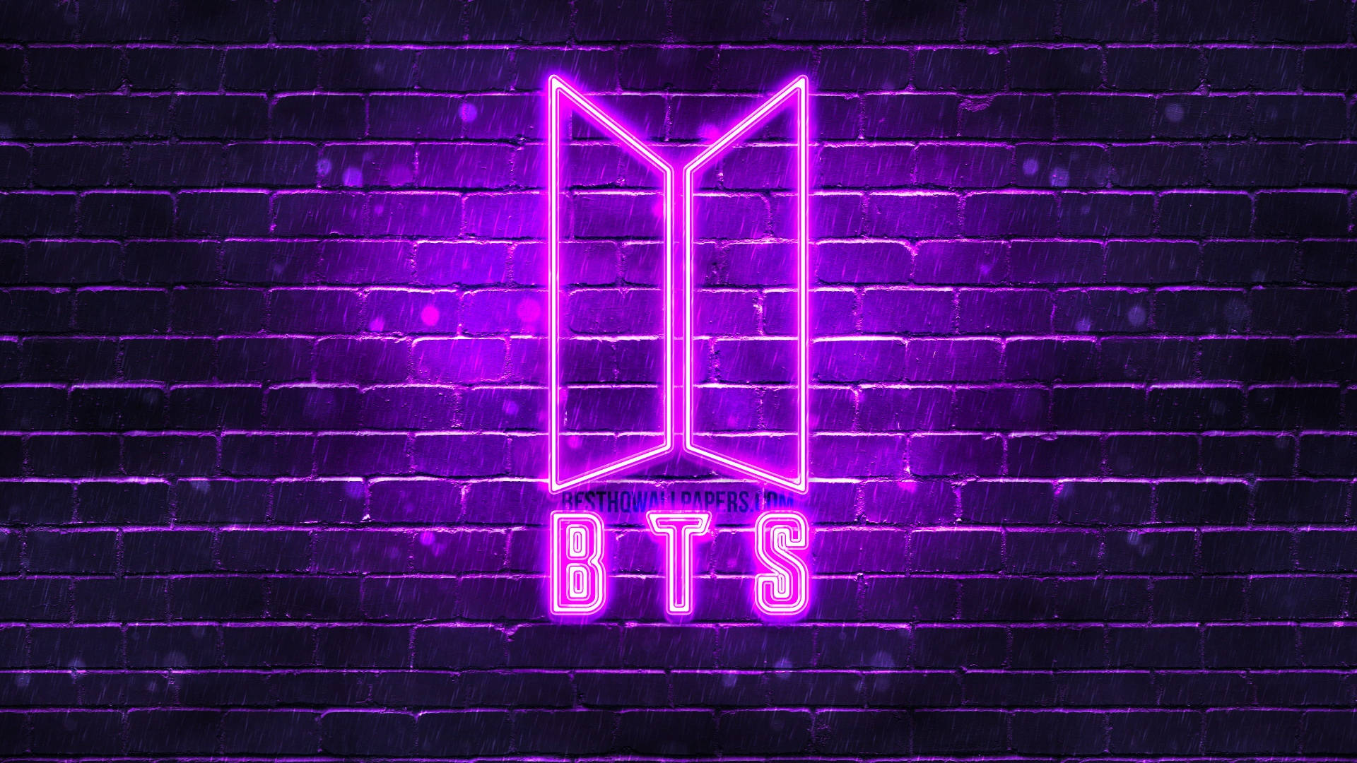 BTS बैंगनी ईंट एस्थेटिक वॉलपेपर