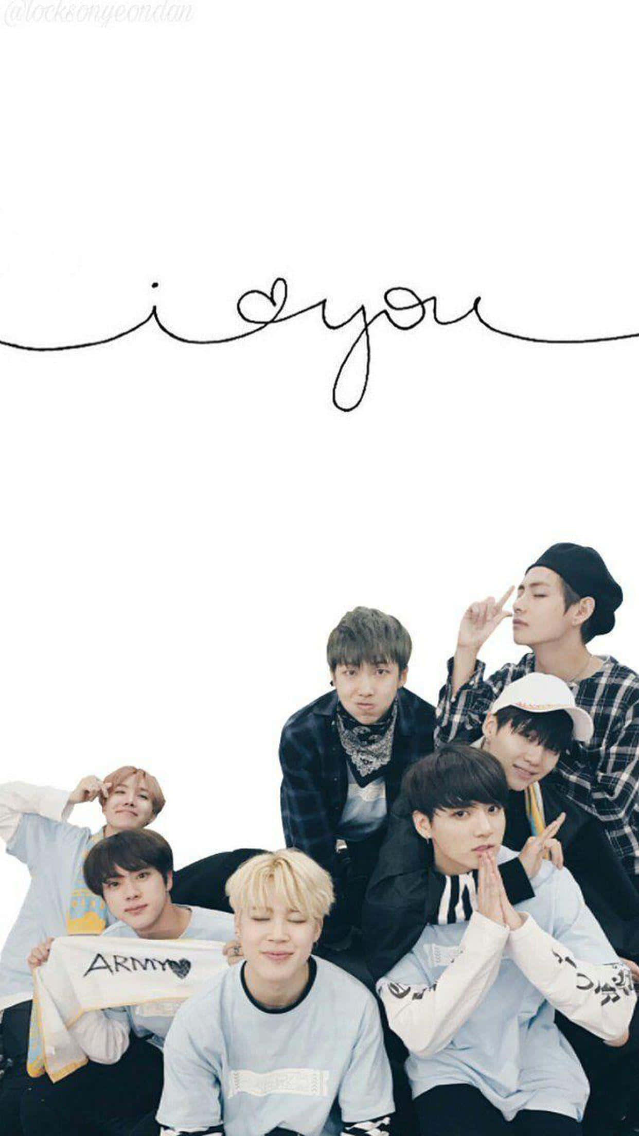BTS लव आईफोन वॉलपेपर