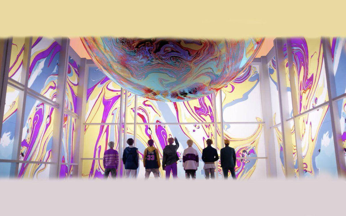 BTS लिक्विड मार्बल डेस्कटॉप वॉलपेपर