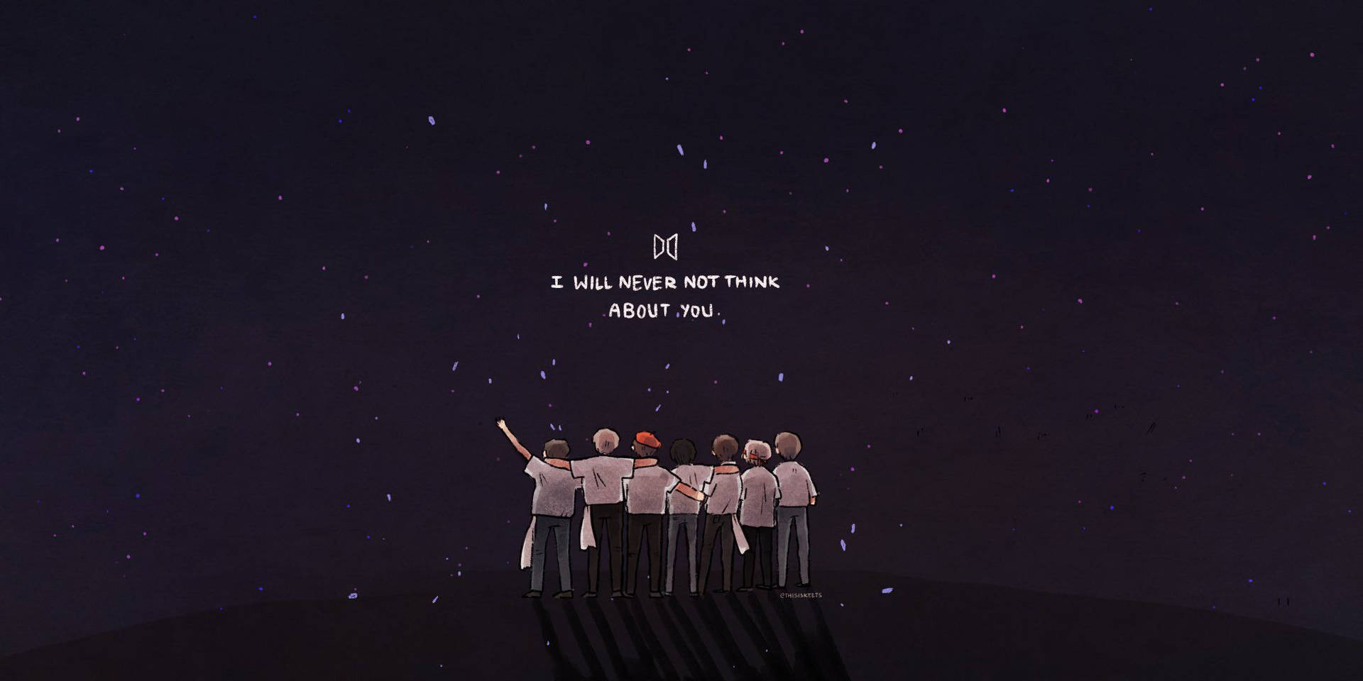 BTS लोगो कलाकृति वॉलपेपर — बीटीएस लोगो एनिमेटेड वॉलपेपर