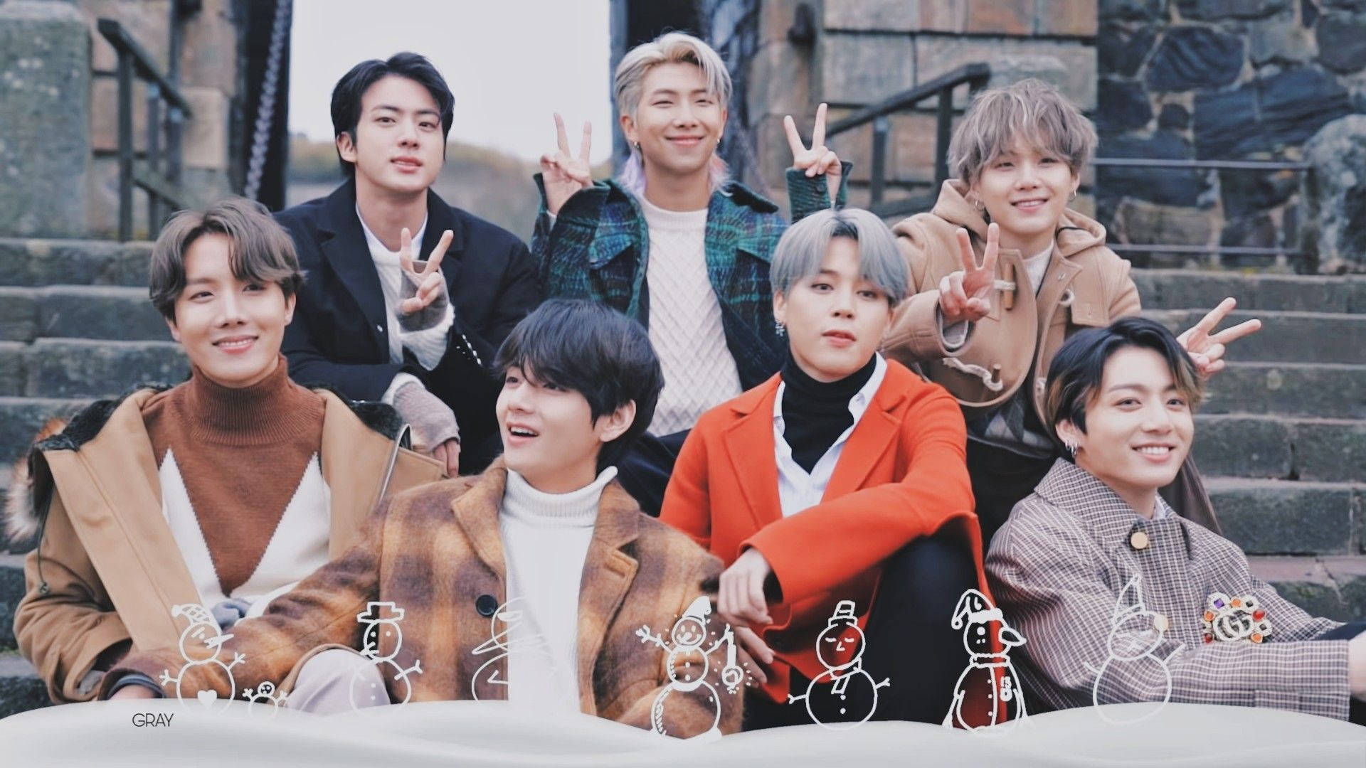BTS स्नोमैन डेस्कटॉप वॉलपेपर