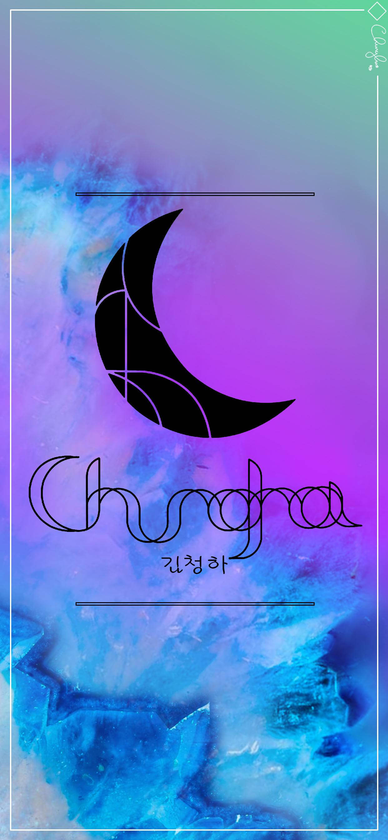 Chungha मून लोगो वॉलपेपर