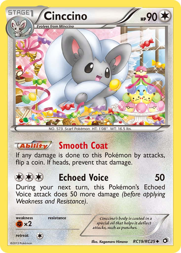 Cinccino मीठे व्यंजनों का आनंद ले रहा है वॉलपेपर