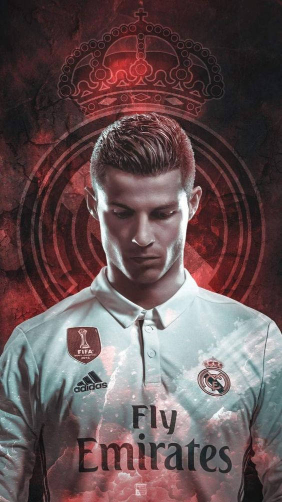 लाल एमिरेट्स CR7 क्रिस्टियानो रोनाल्डो आईफोन वॉलपेपर