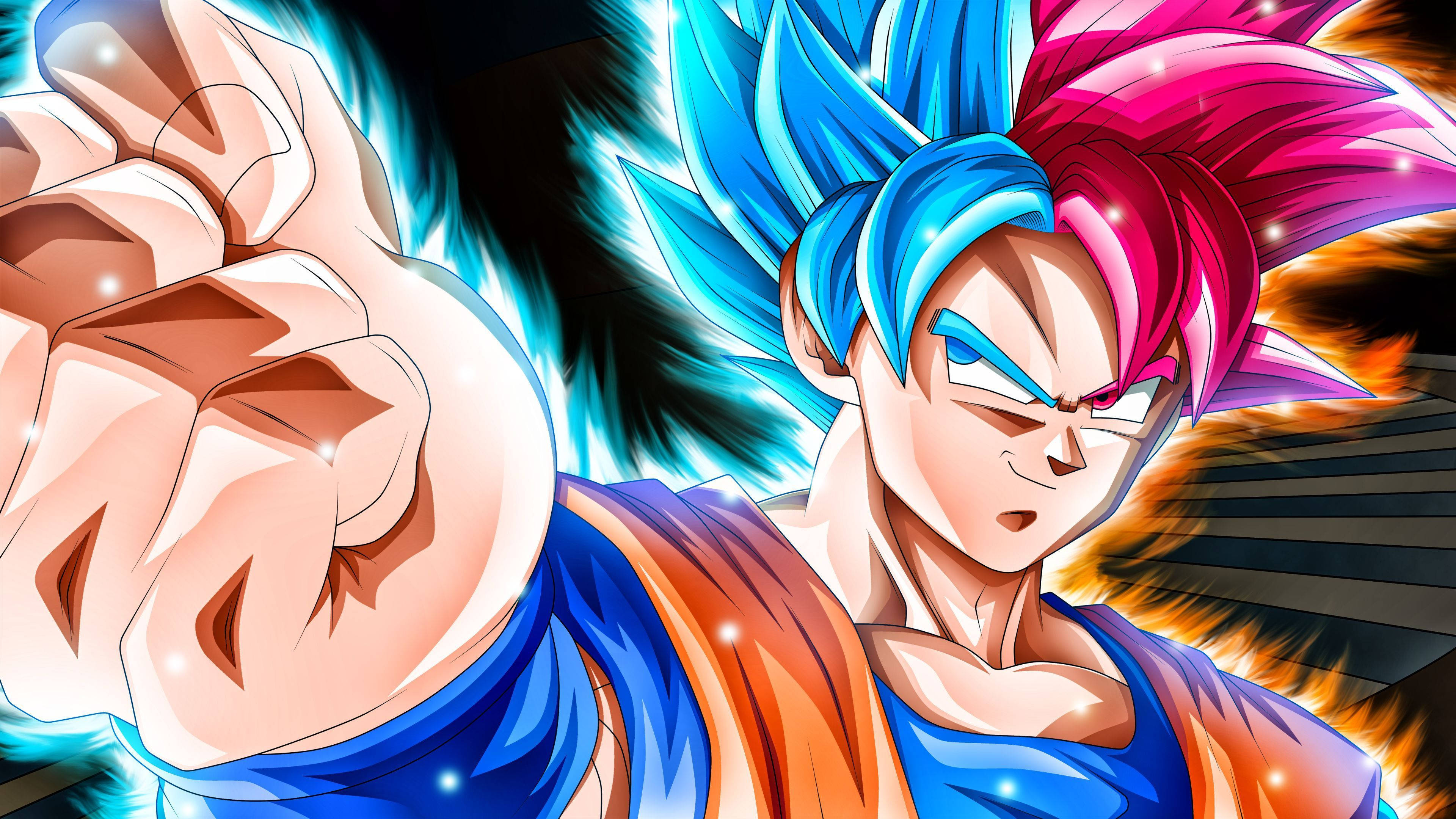 अल्ट्रा इंस्टिंक्ट ब्लू गोकू DBZ 4K वॉलपेपर