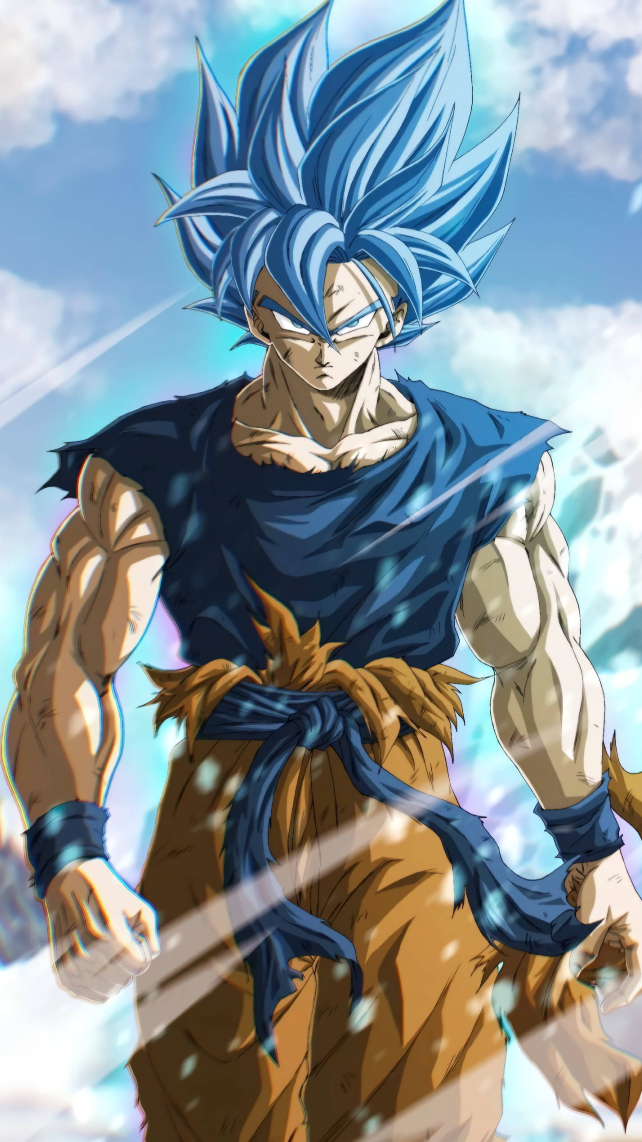 गोकू ब्लू सैयान फॉर्म DBZ 4K वॉलपेपर