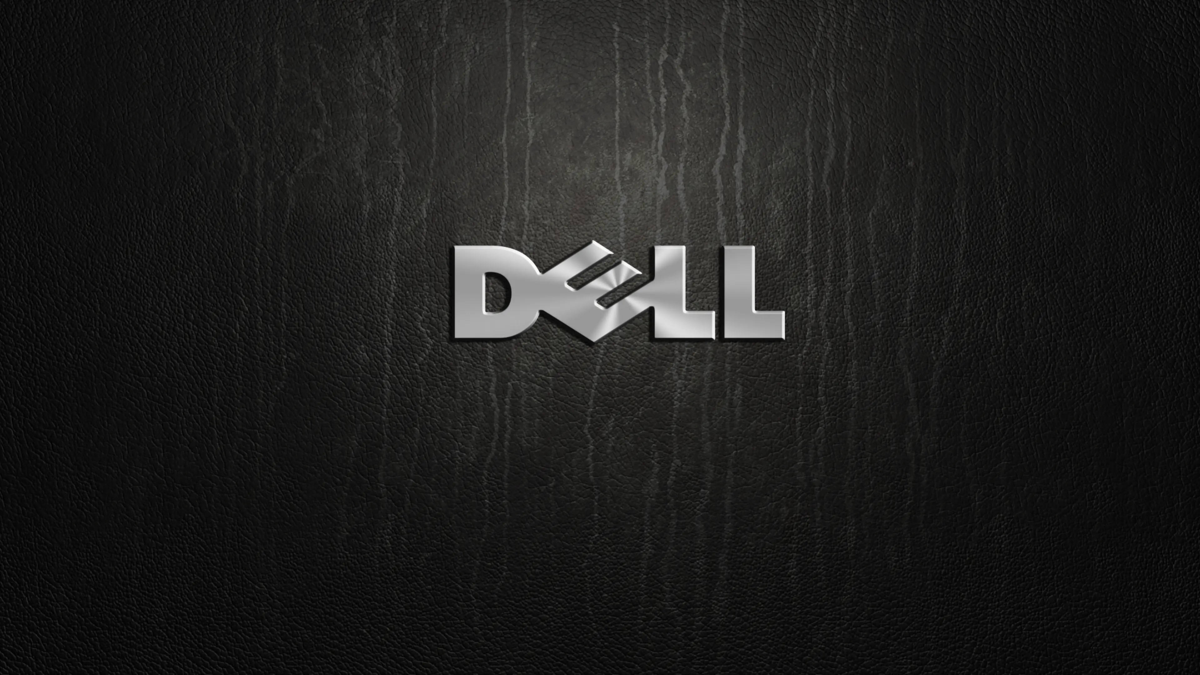 लकड़ी पर Dell 4K लोगो वॉलपेपर