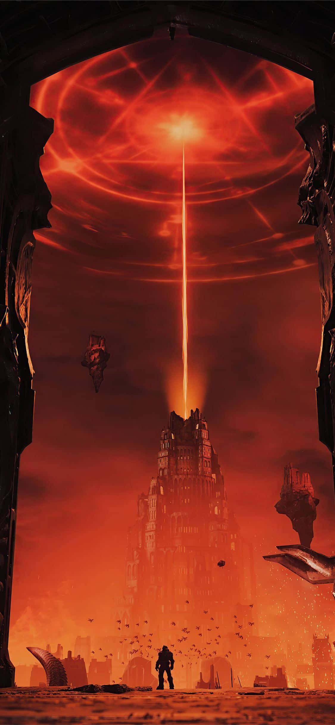 Doom Eternal में एक्शन में Doom Slayer वॉलपेपर