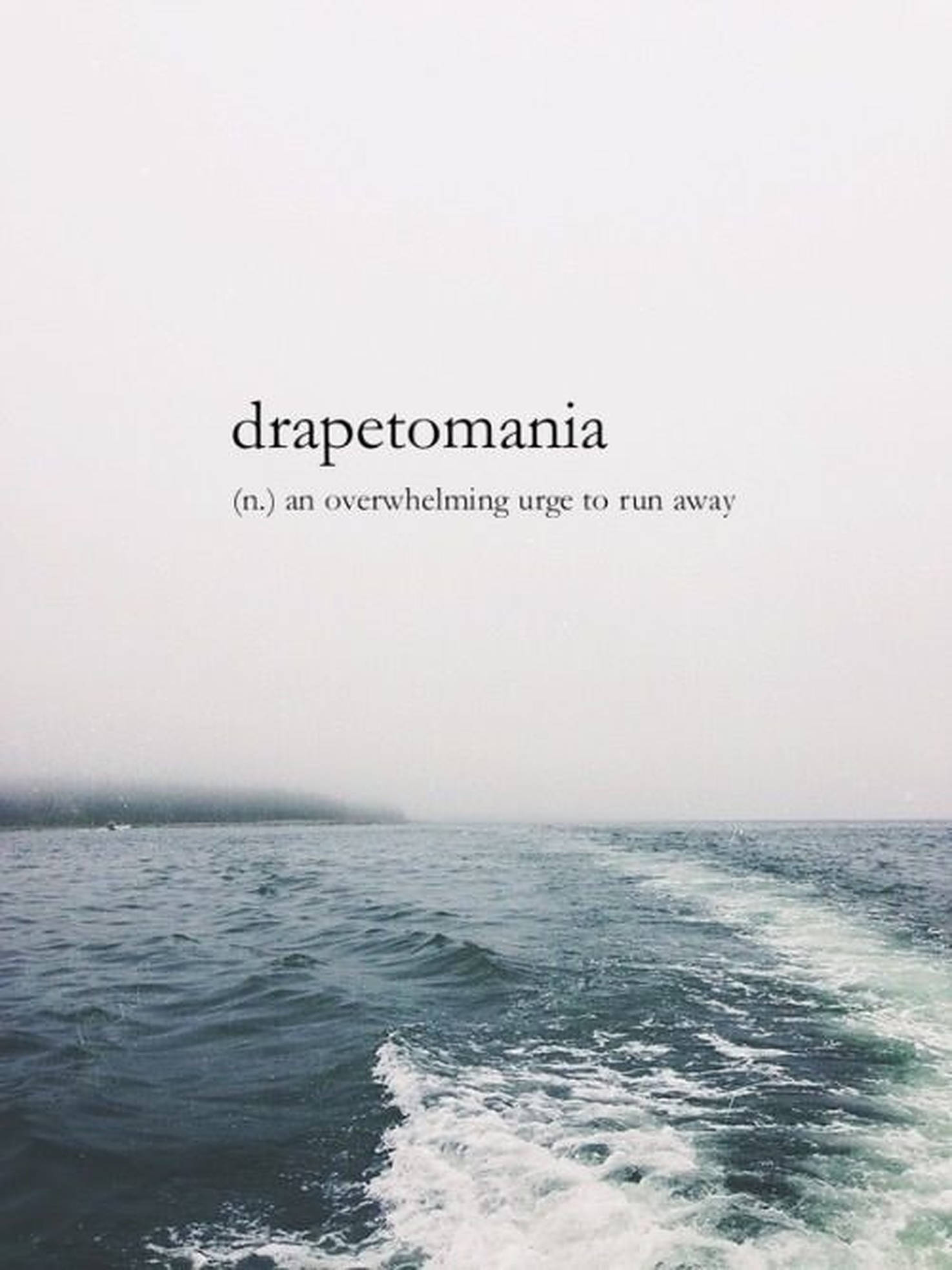 Drapetomania सौंदर्यशास्त्र शब्द वॉलपेपर