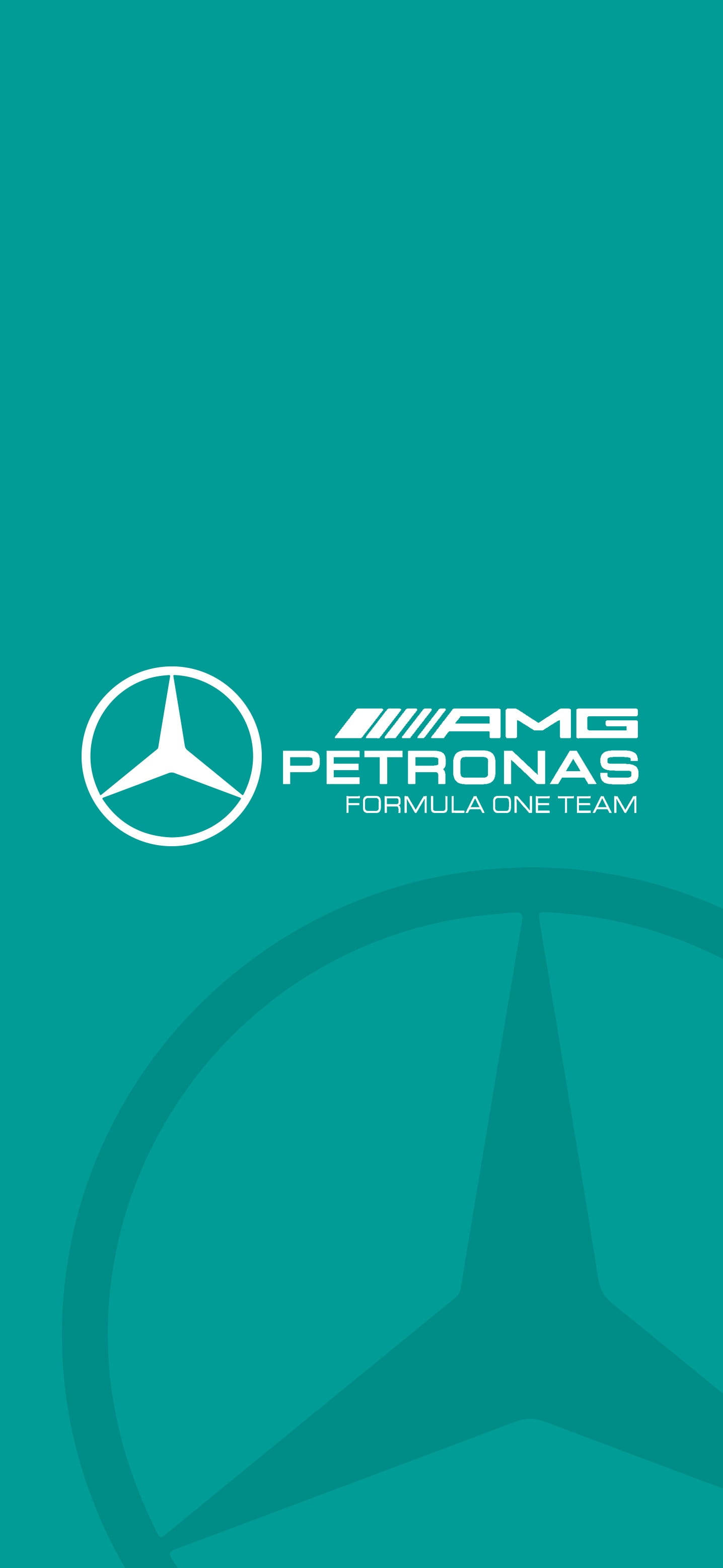 F1 AMG पेट्रोनास टील लोगो iPhone वॉलपेपर