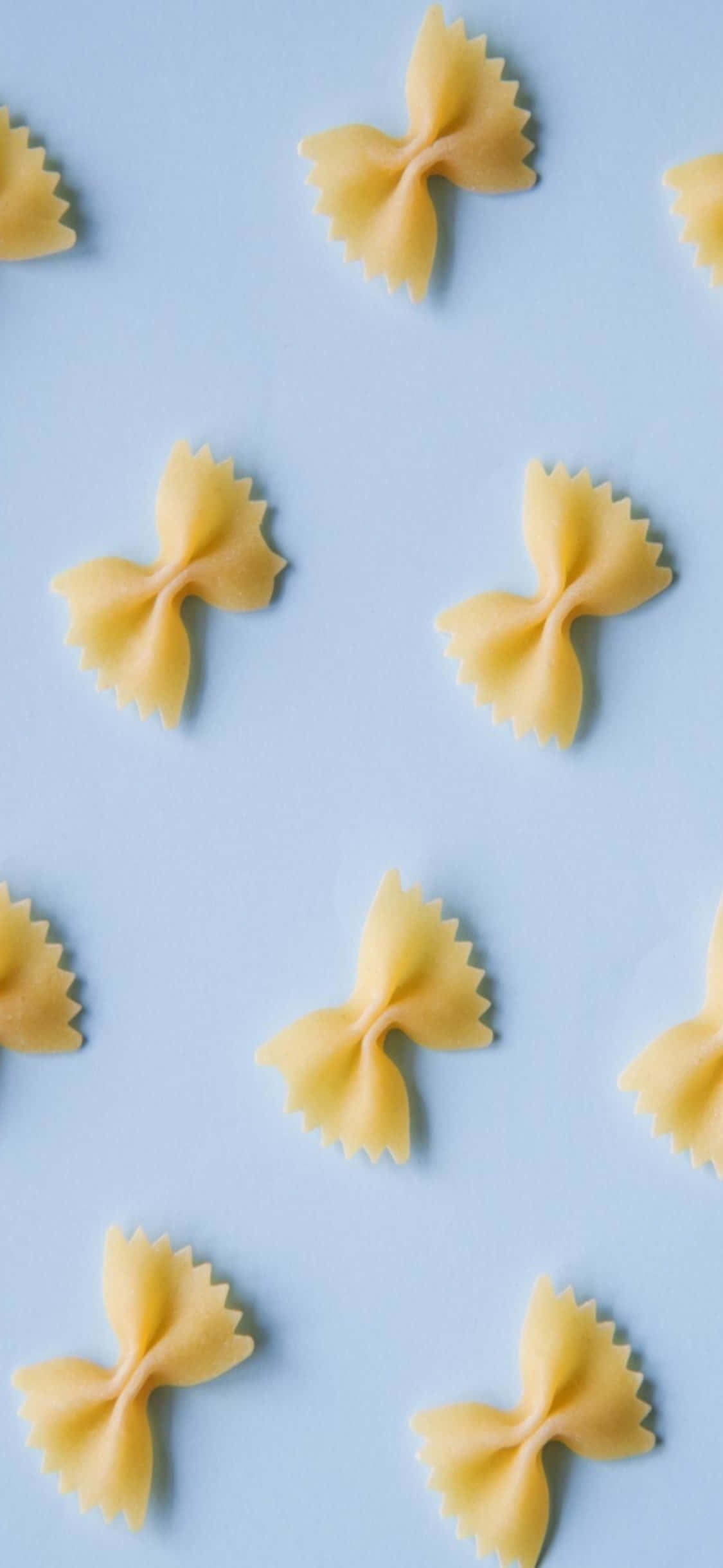 Farfalle iPhone X पास्ता पृष्ठभूमि वॉलपेपर