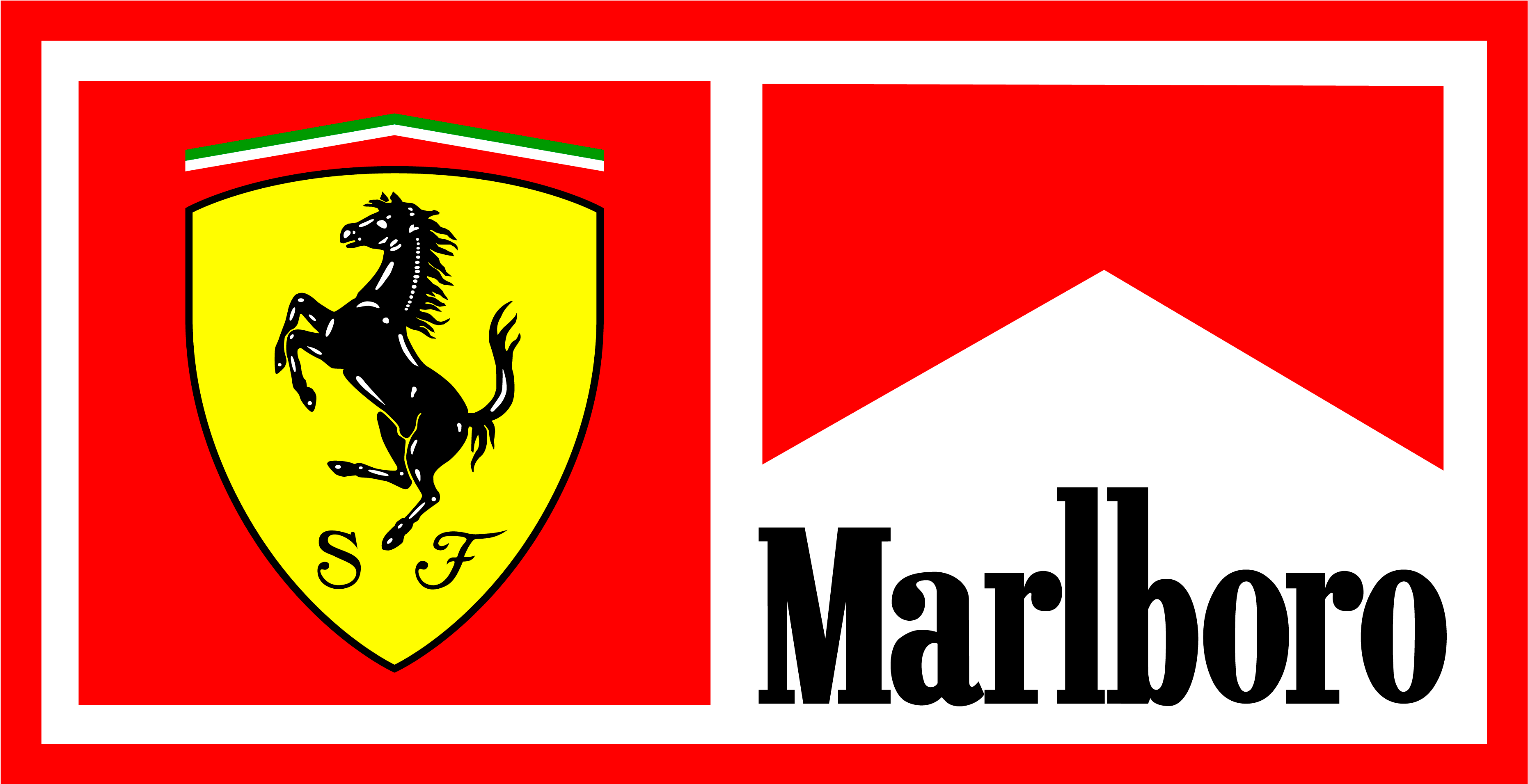 Ferrari और Marlboro लोगो वॉलपेपर
