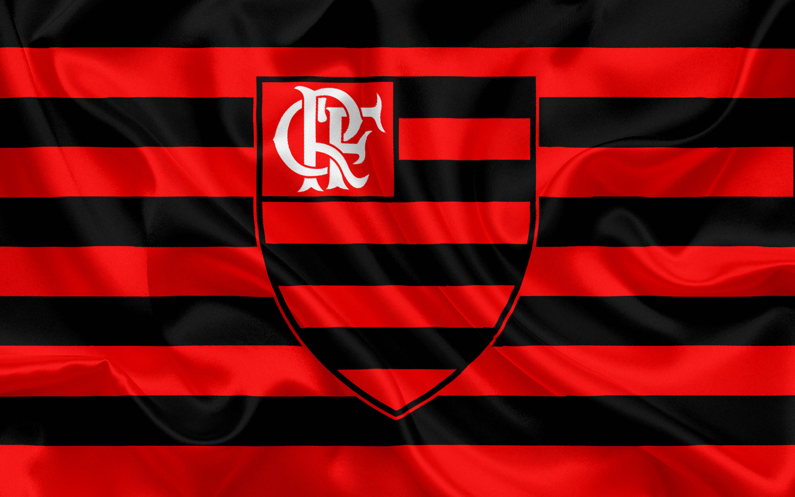 Flamengo FC लोगो क्षैतिज पट्टियाँ वॉलपेपर