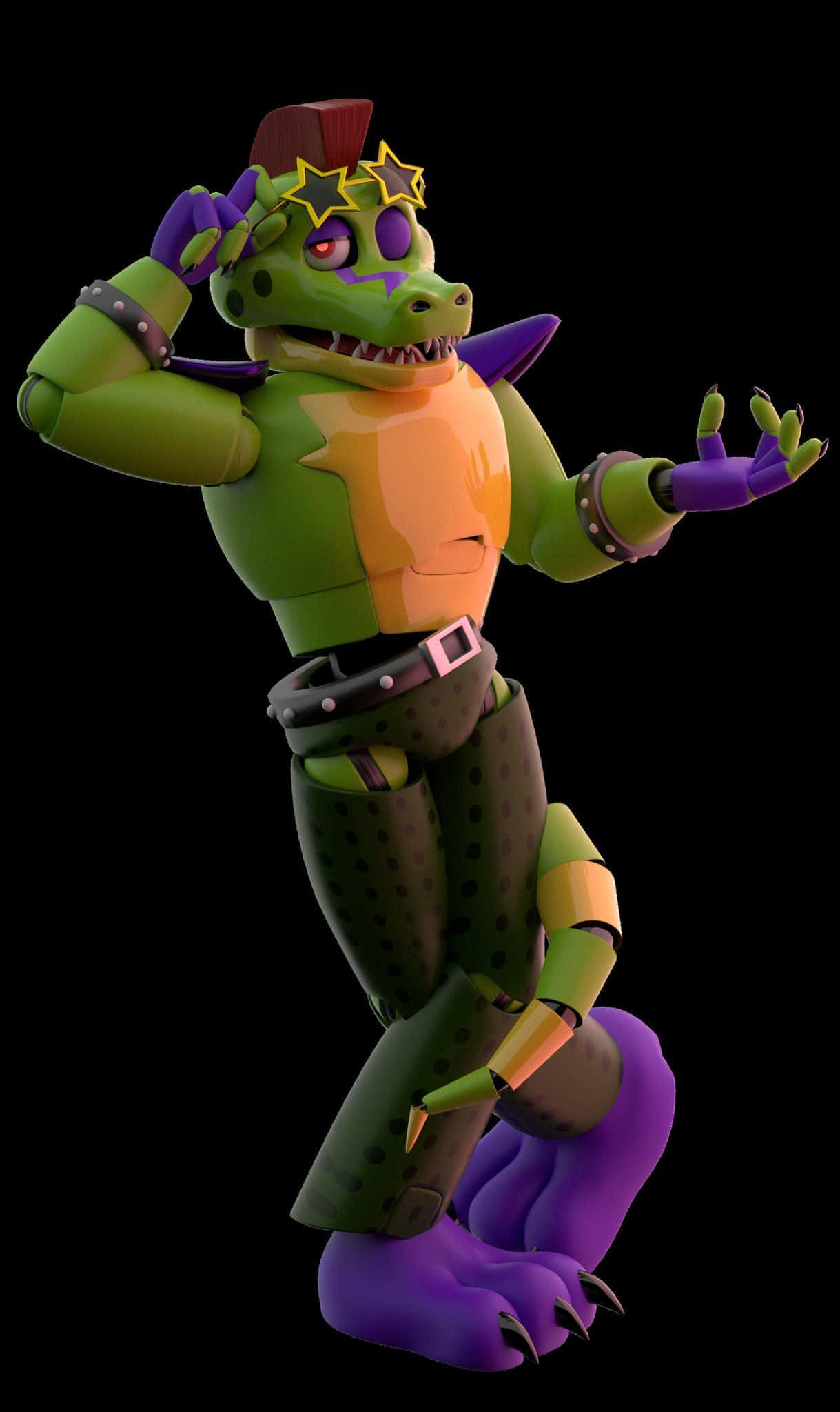 Fnaf Security Breach बैकग्राउंड Montgomery Gator वॉलपेपर