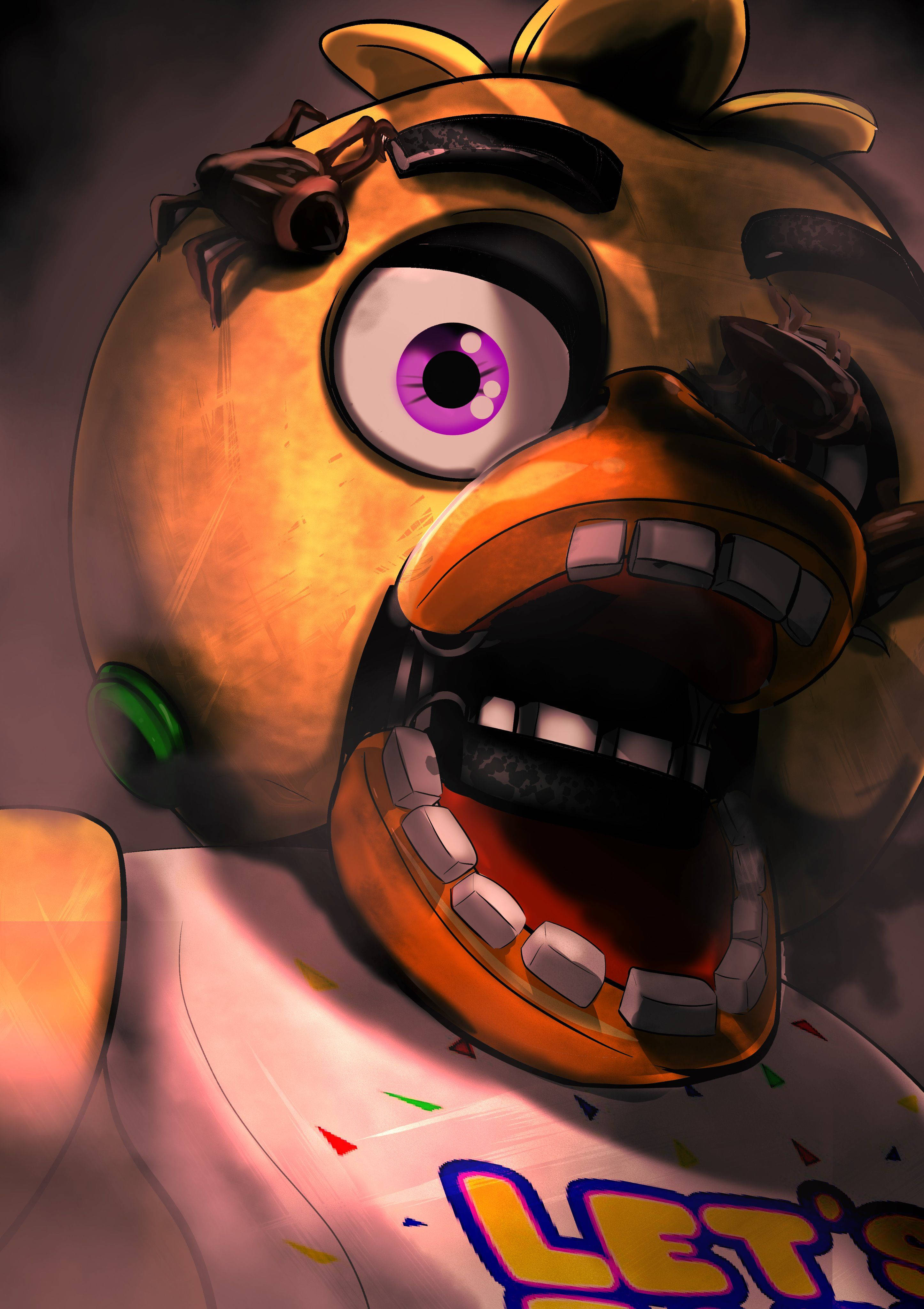 FNAF चिका डिजिटल आर्ट वॉलपेपर