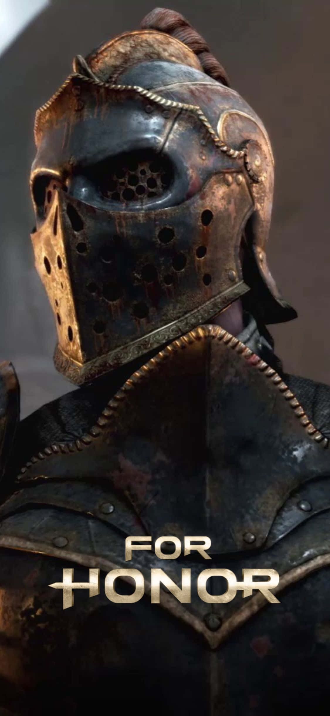 कवच में एक आदमी जिस पर शब्द हैं for honor वॉलपेपर