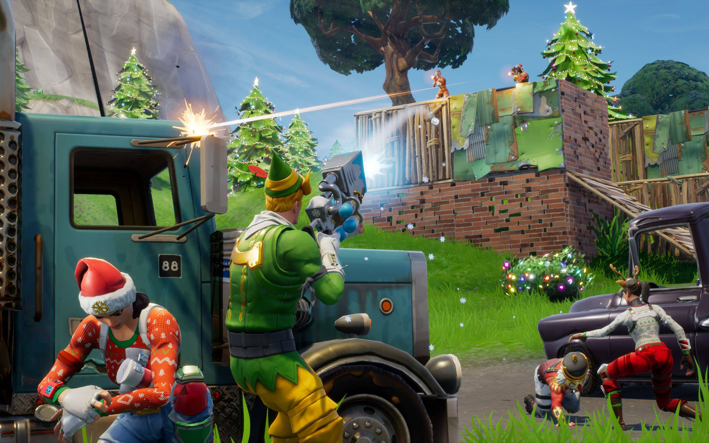 Fortnite के विंटर रॉयल टूर्नामेंट में शीर्ष eSports खिलाड़ियों के साथ लड़ें! वॉलपेपर
