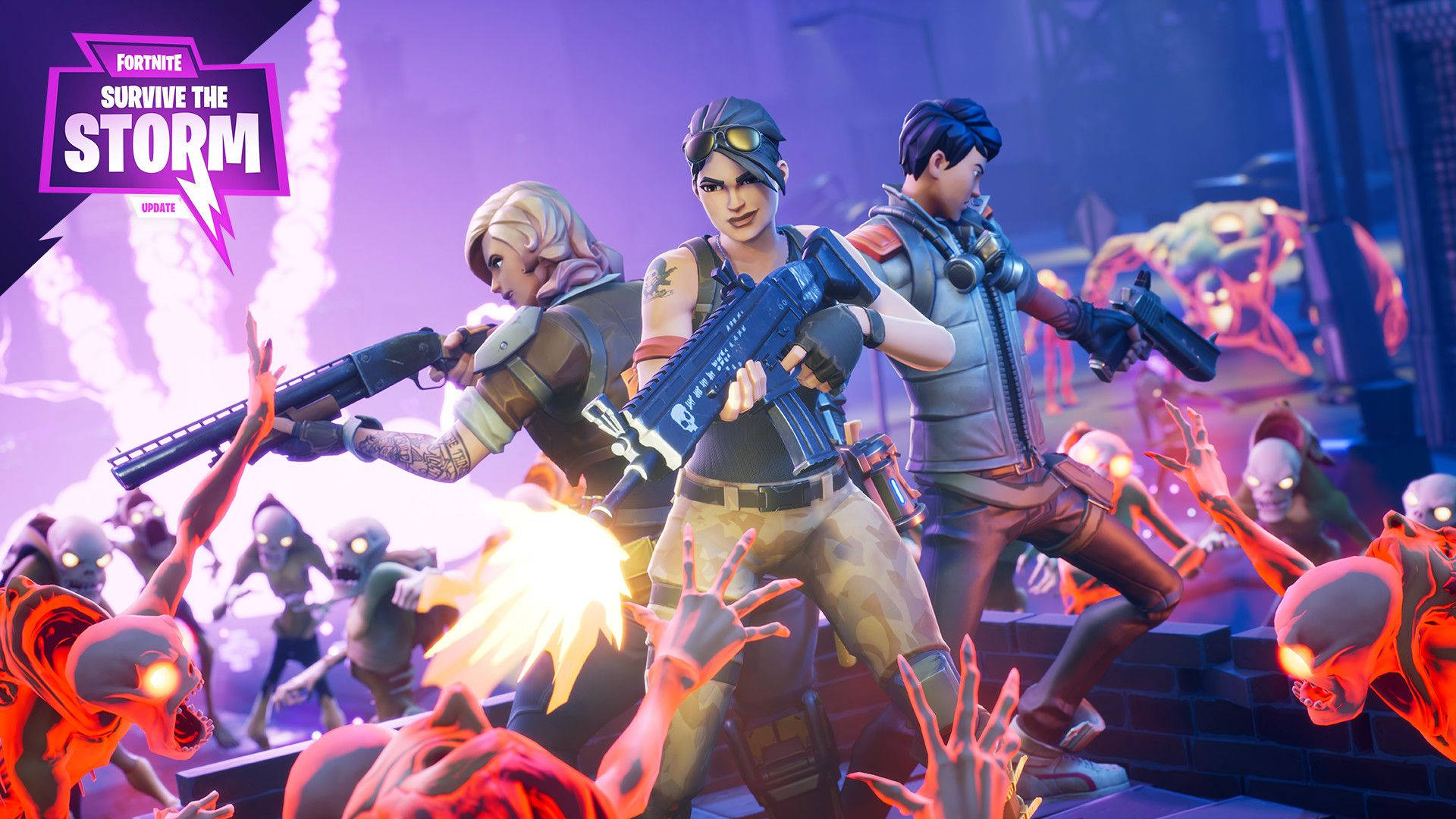 Fortnite में तूफान से बचे रहें वॉलपेपर