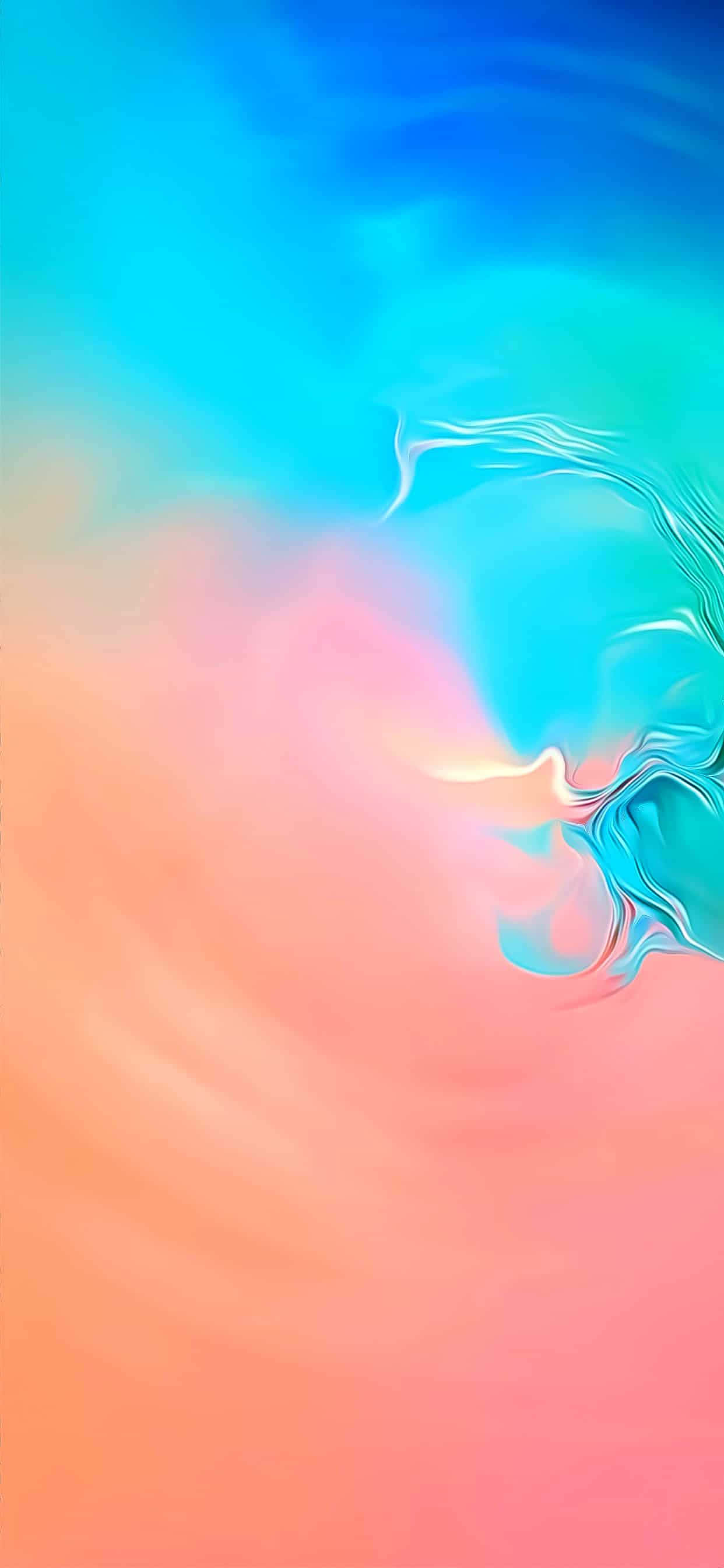 शानदार Galaxy S10 वॉलपेपर जिसमें जीवंत एब्स्ट्रैक्ट डिज़ाइन है वॉलपेपर