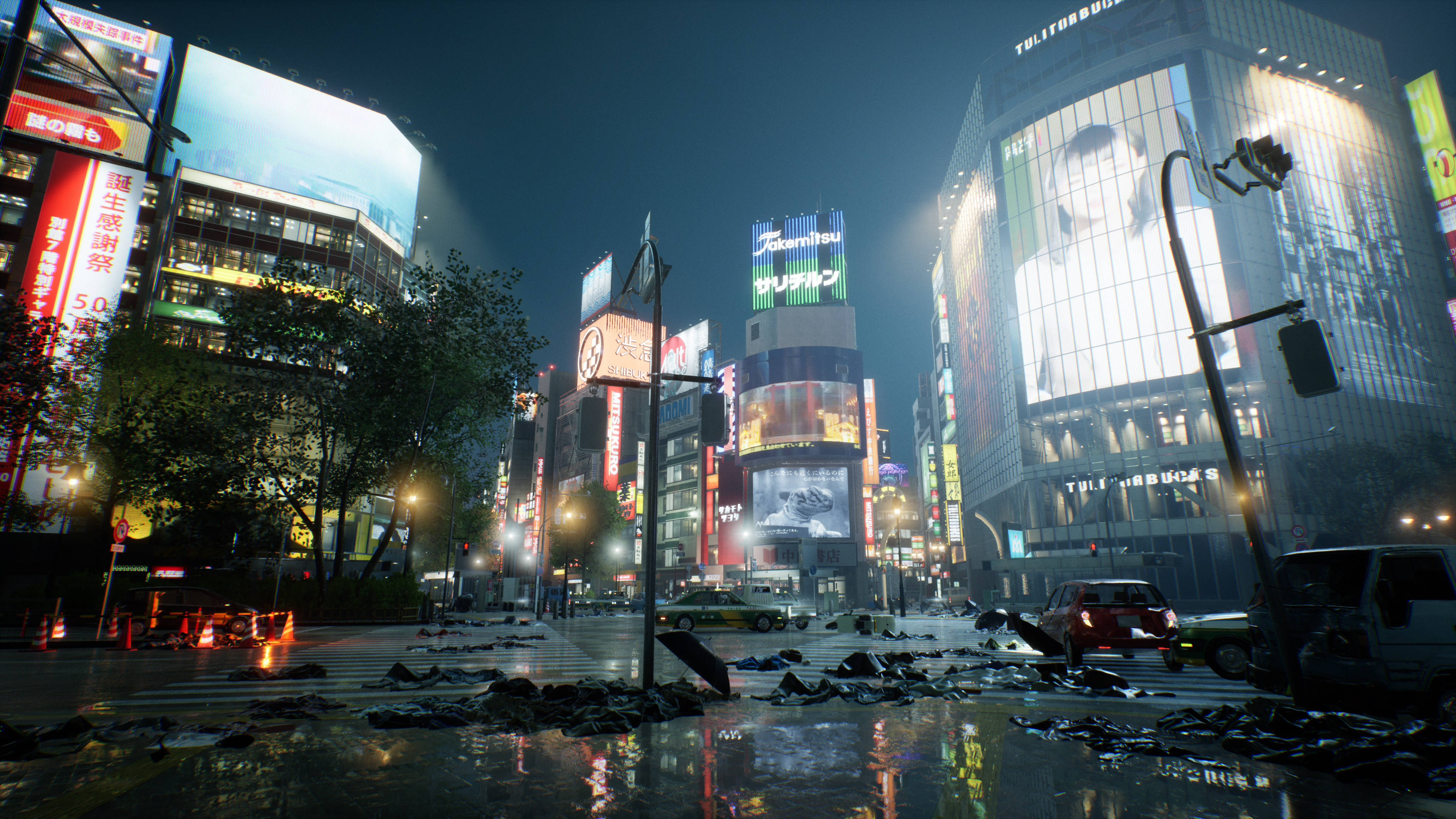 Ghostwire Tokyo खंडहर शहर वॉलपेपर