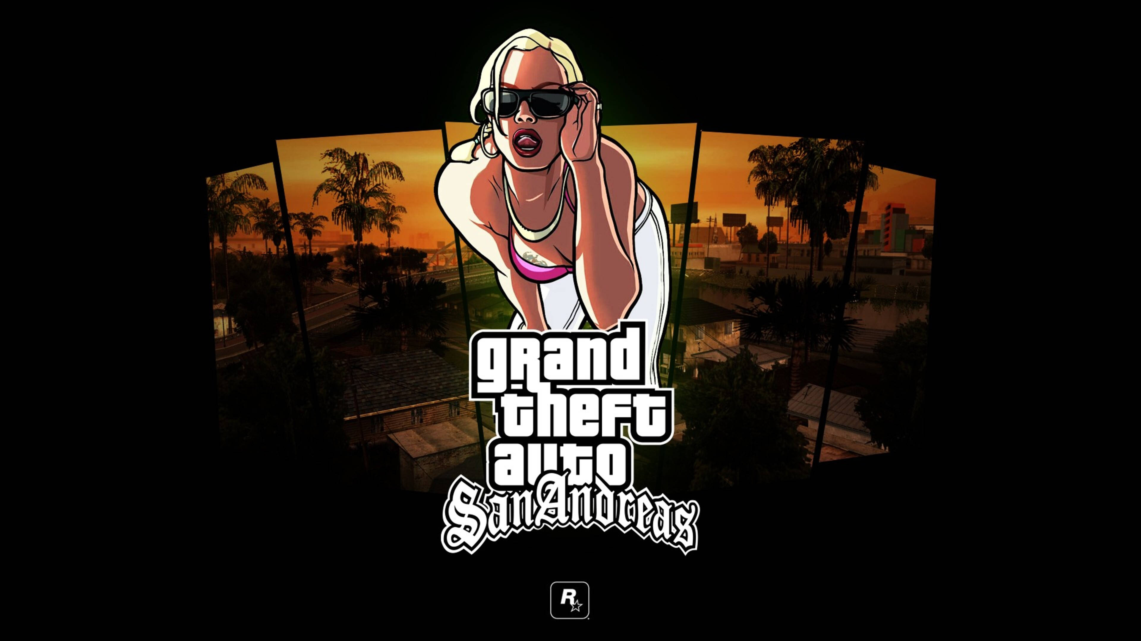 GTA SA 4K महिला पोस्टर वॉलपेपर