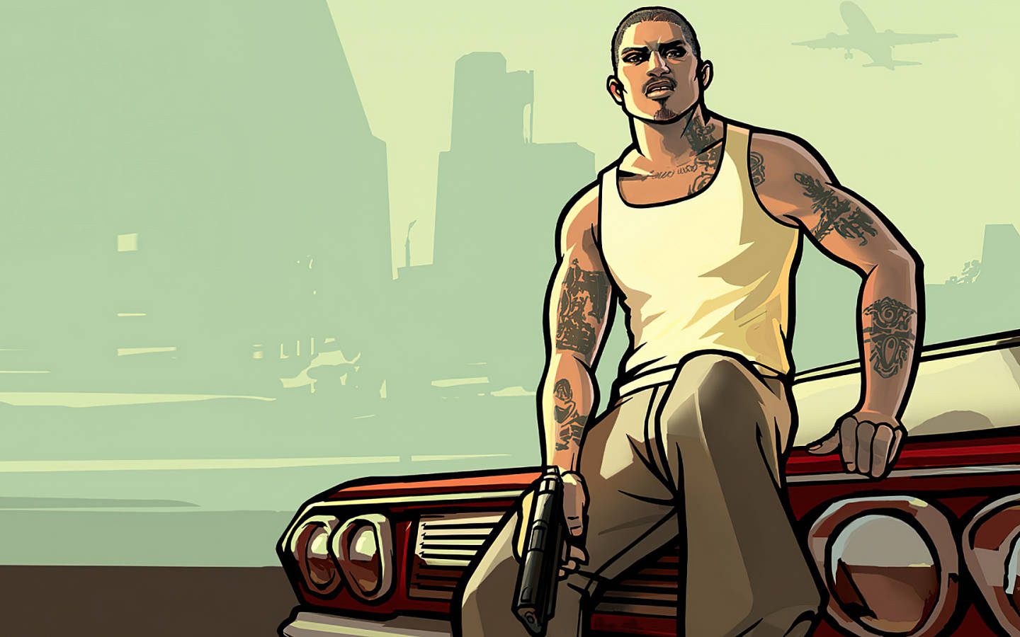 GTA SA 4K मुख्य पात्र वॉलपेपर