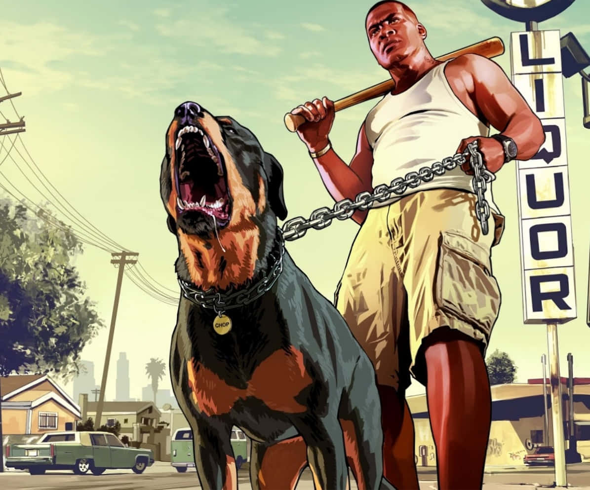 GTA का डरावना कूल डॉग फोटो वॉलपेपर