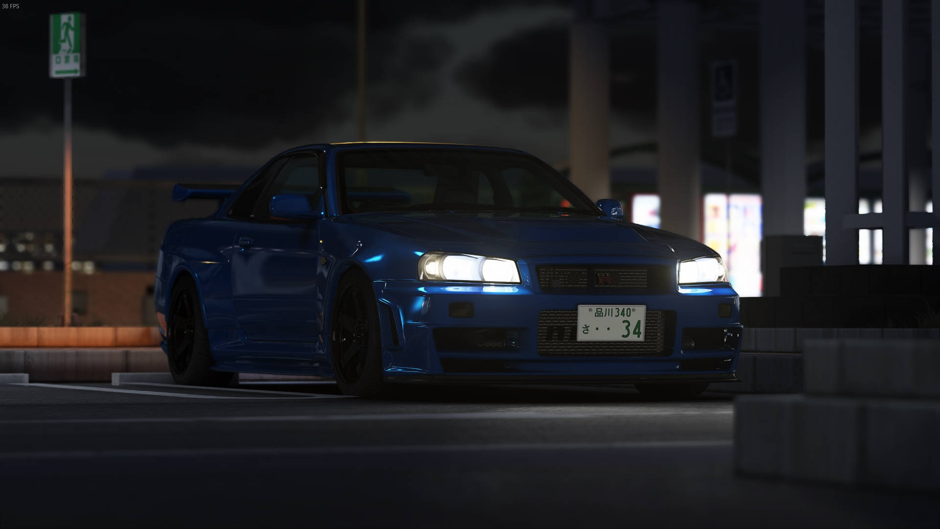 संशोधित निसान स्काईलाइन GTR R34 वॉलपेपर