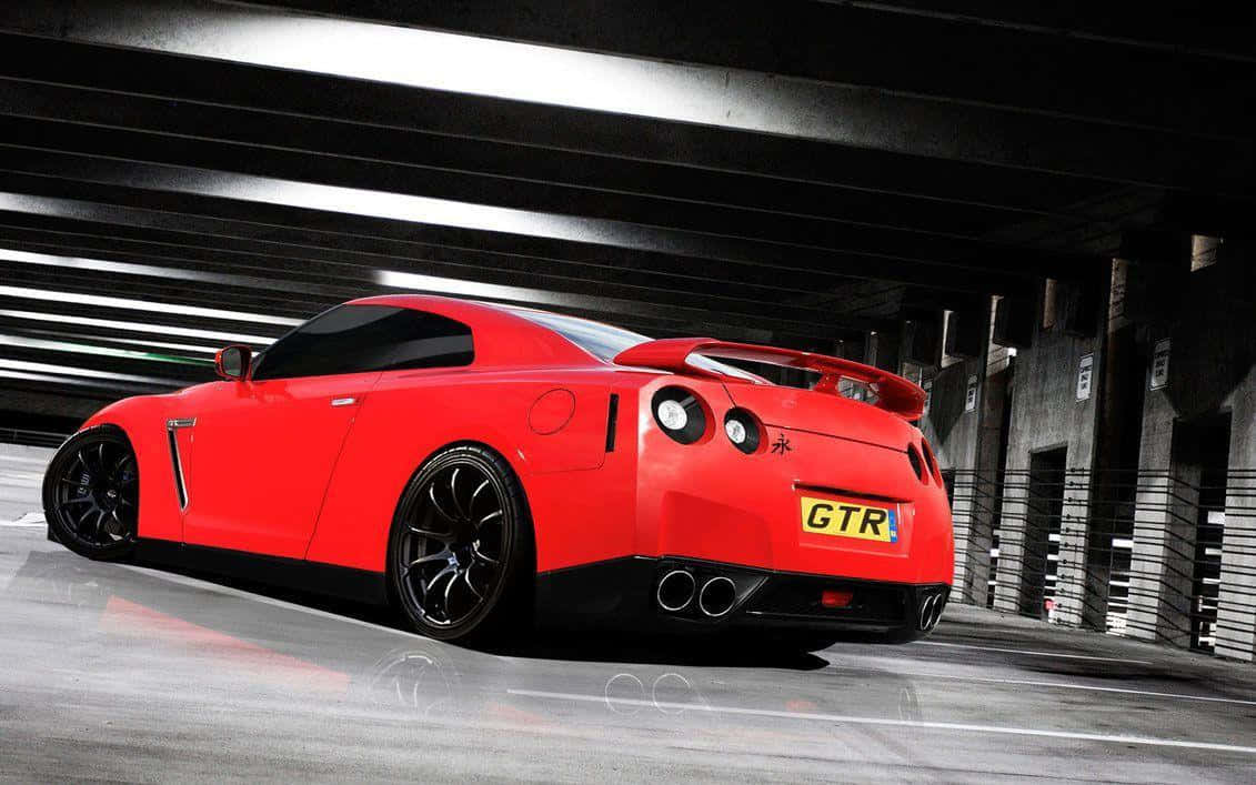 लाल GTR R35 वॉलपेपर