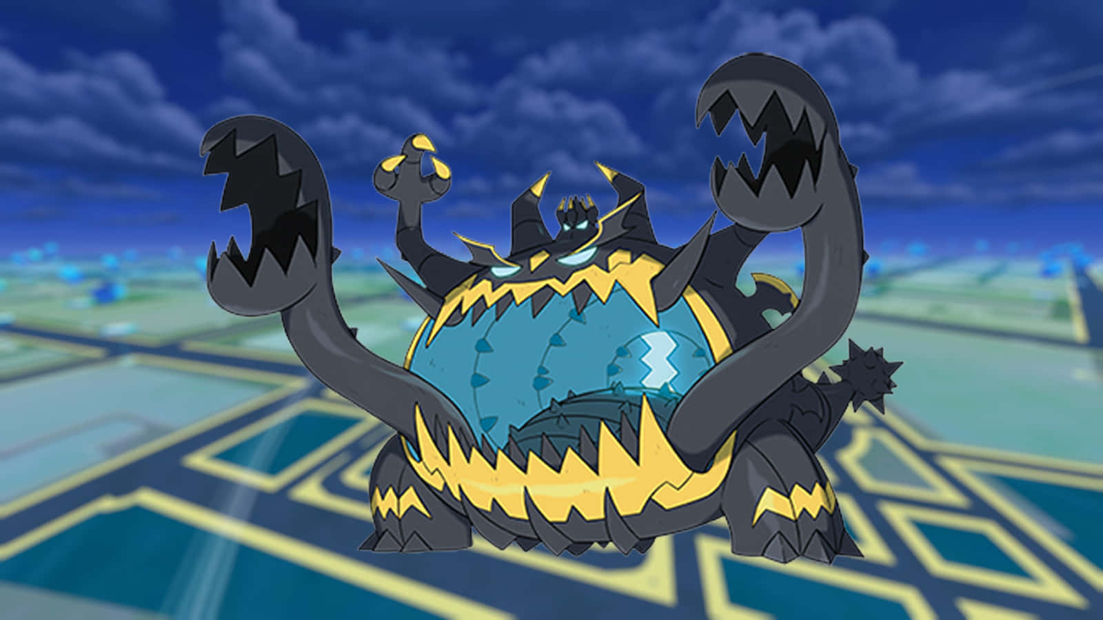 Guzzlord Pokemon Go रात का आसमान वॉलपेपर