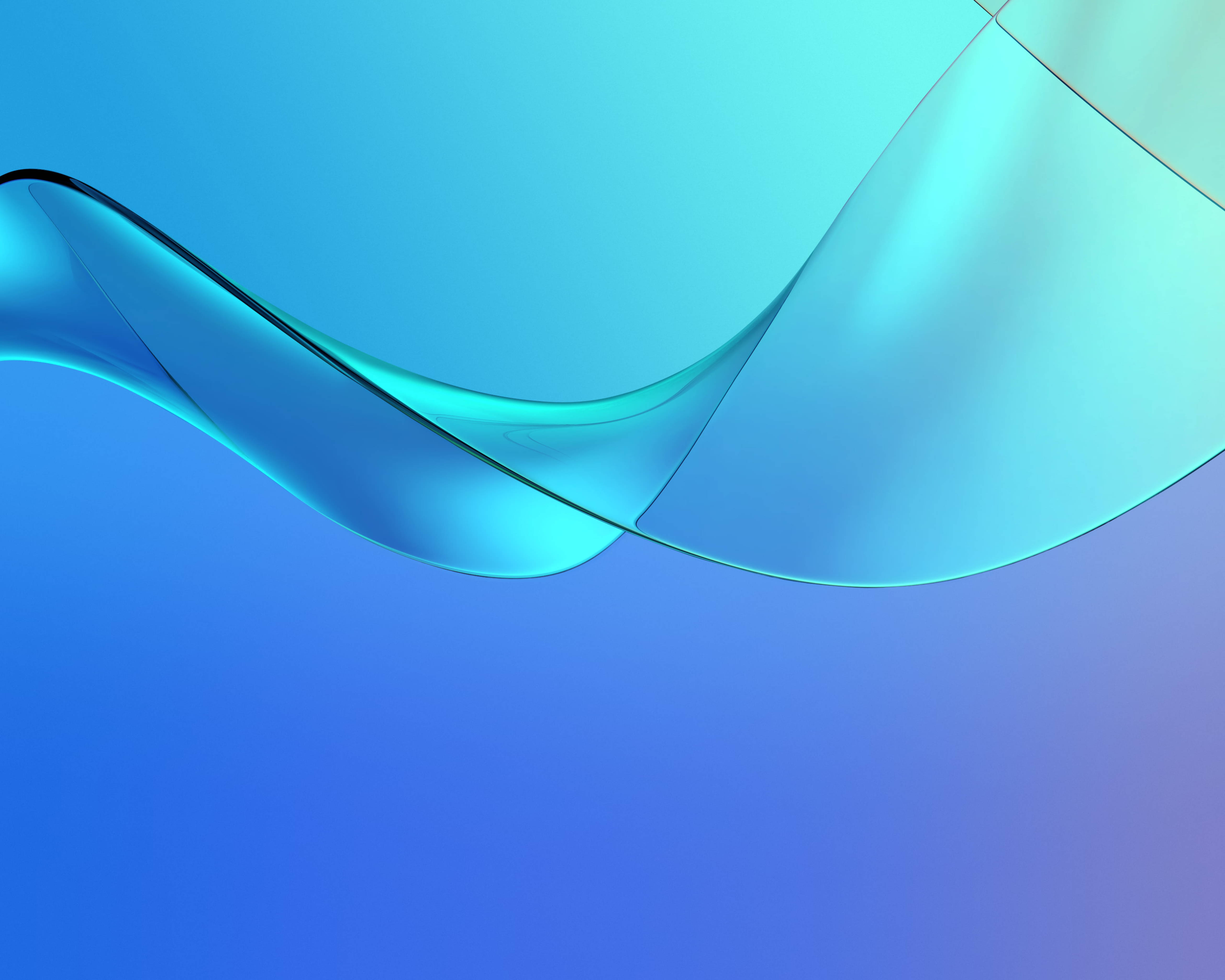 Huawei MediaPad M5 ब्लू कर्व्स वॉलपेपर