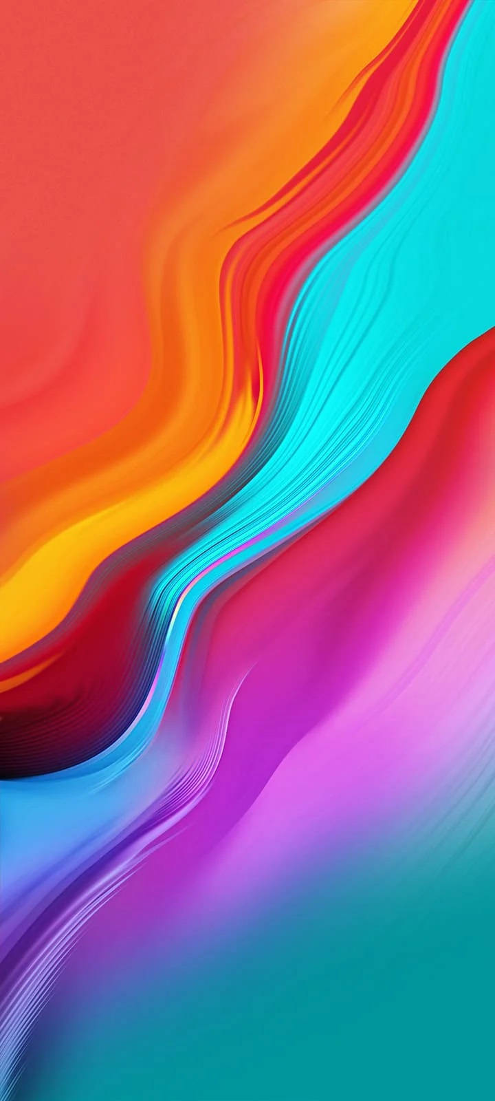 Infinix Smart 4 एब्स्ट्रैक्ट रंगीन कर्व्स वॉलपेपर