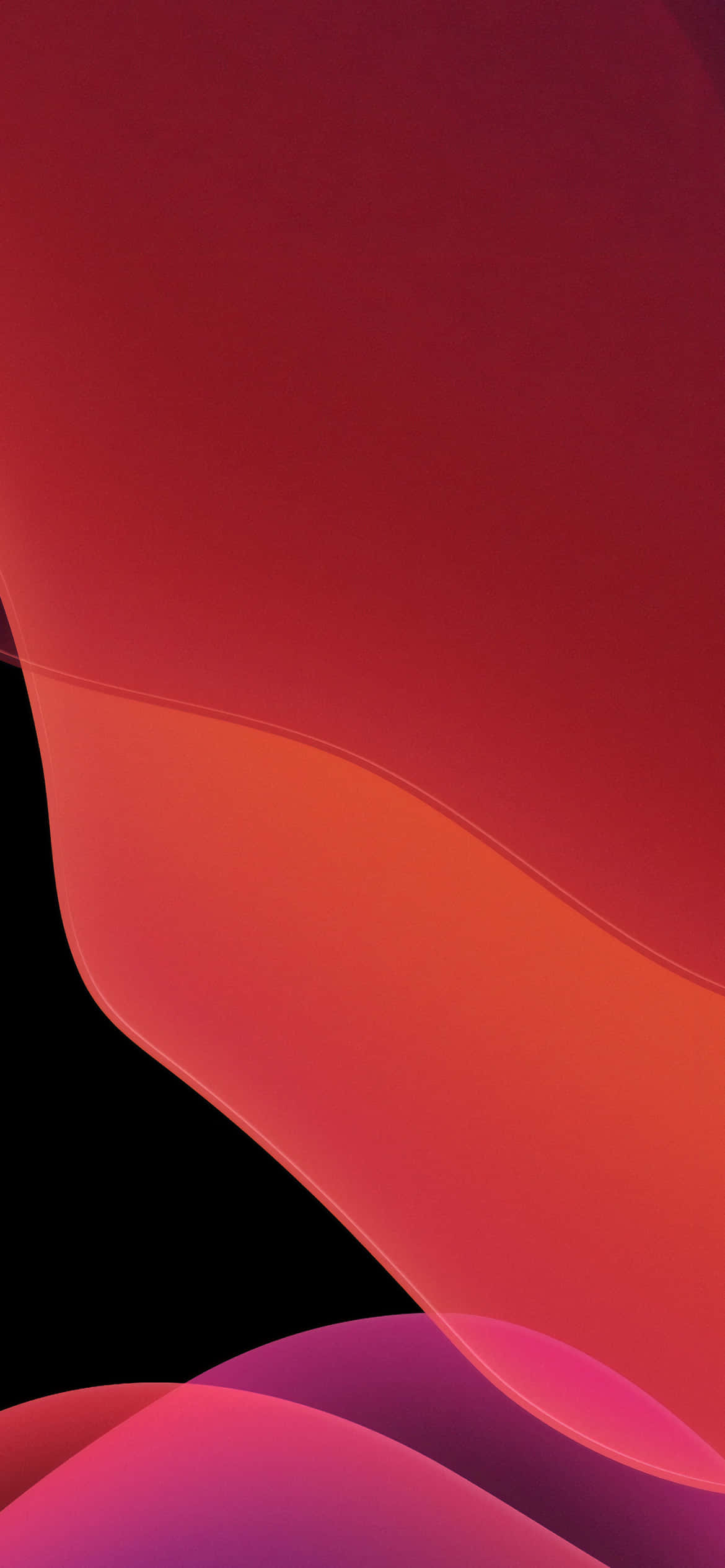iOS 13 नारंगी और लाल सौंदर्यपूर्ण पृष्ठभूमि वॉलपेपर
