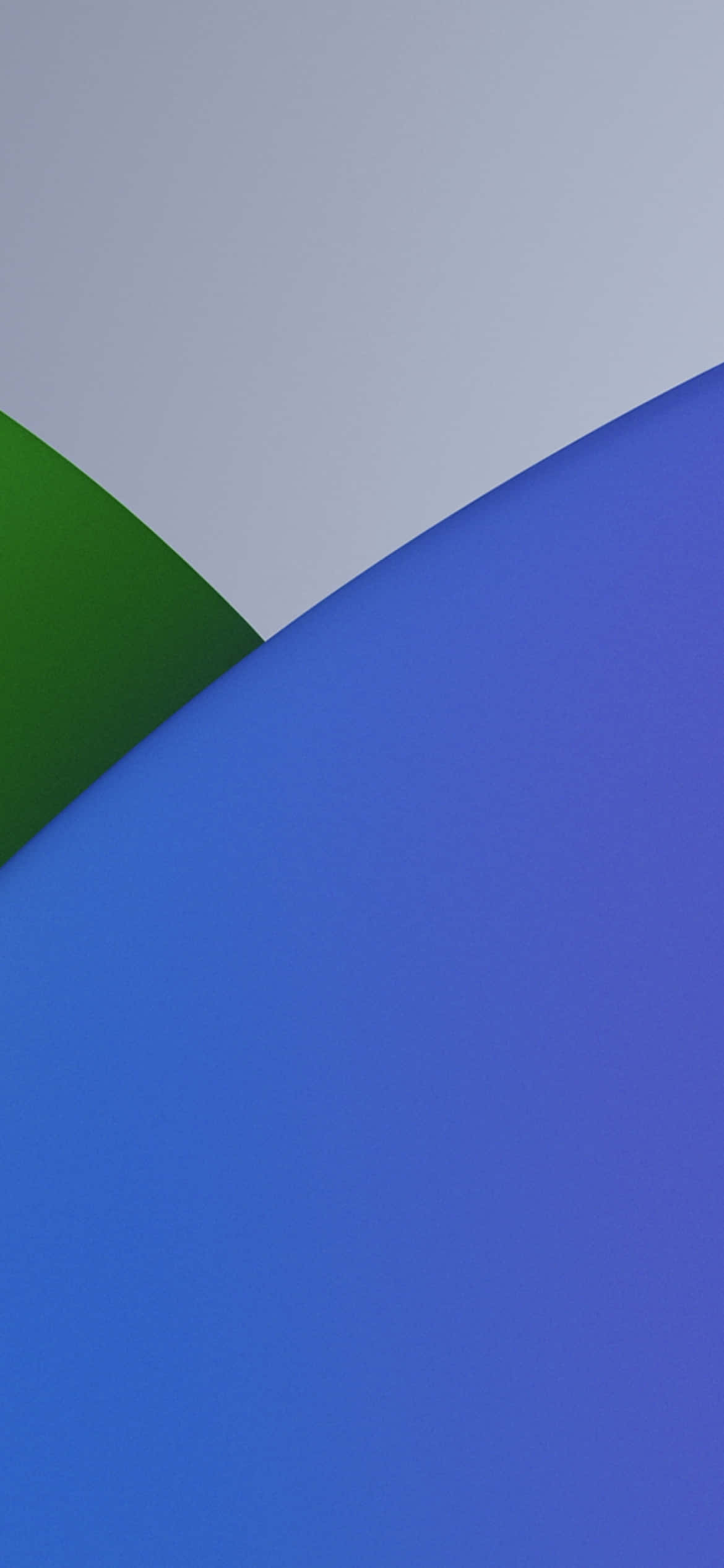 iOS 13 ब्लू सर्कल बैकग्राउंड वॉलपेपर