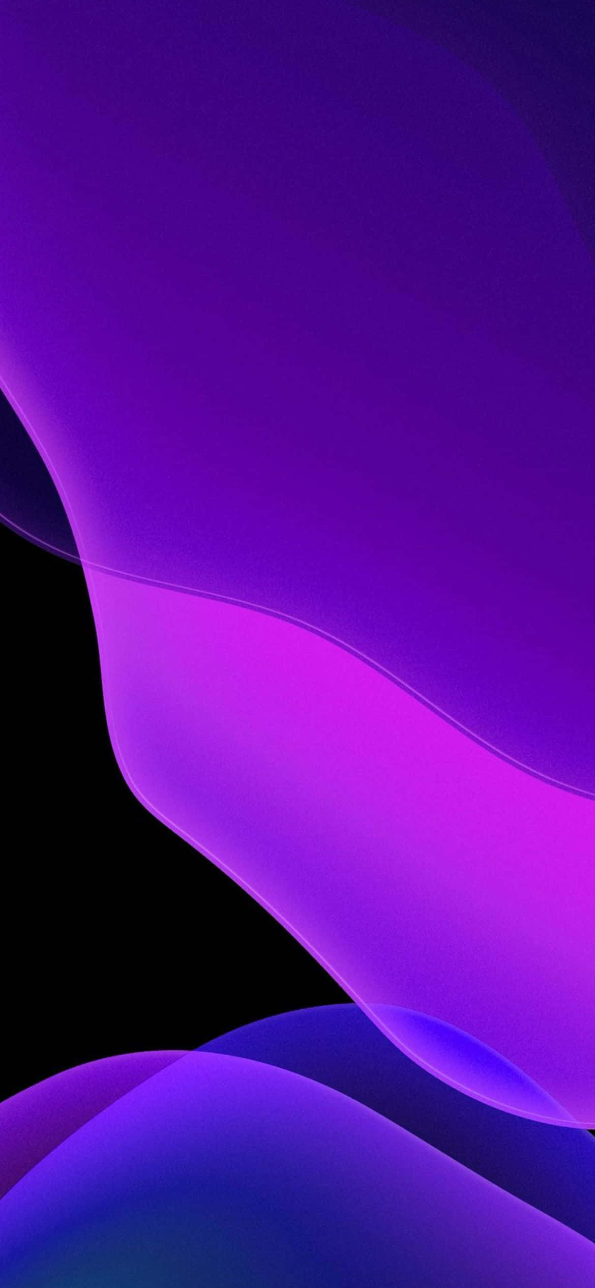 iOS 13 बैंगनी शेड्स बैकग्राउंड वॉलपेपर