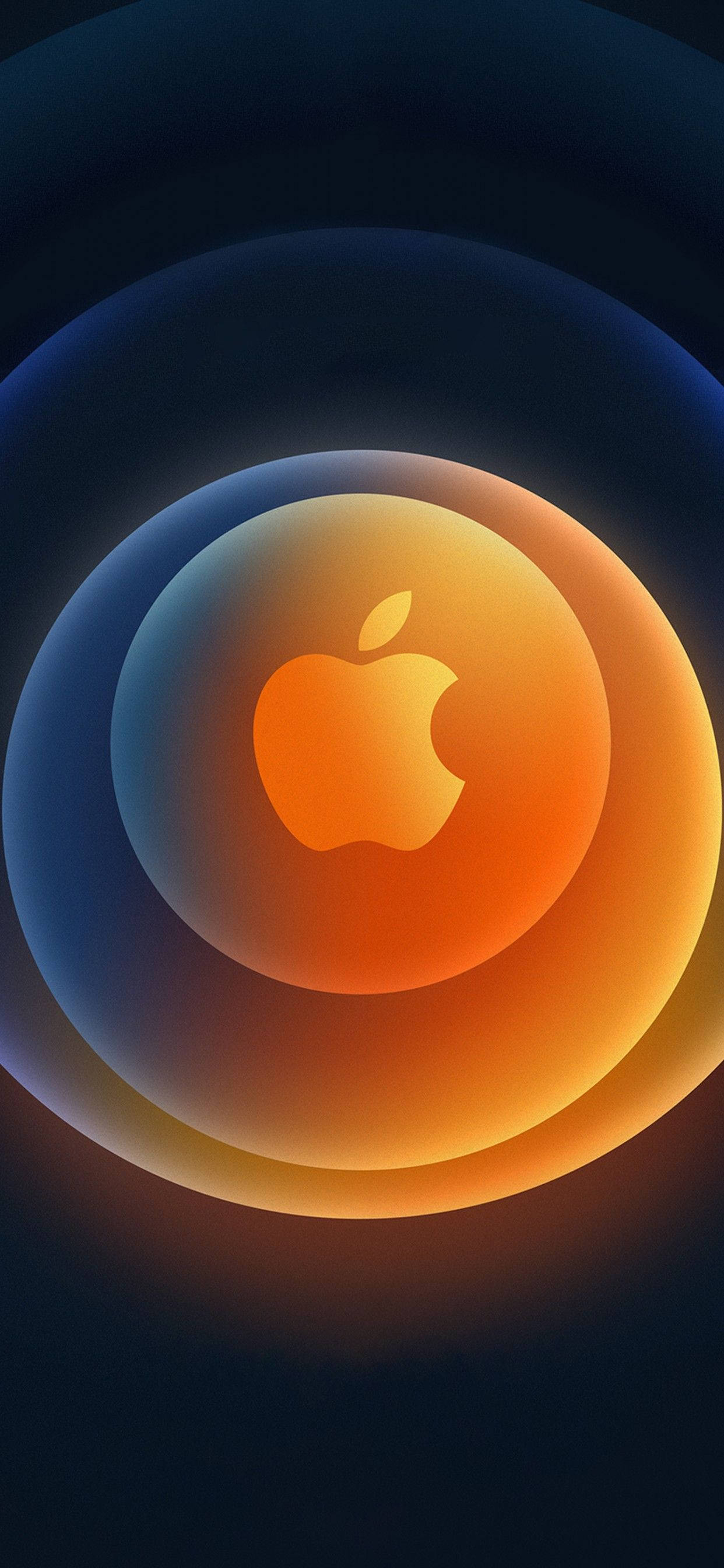 iPhone 12 Pro Max गोल्ड लोगो वॉलपेपर